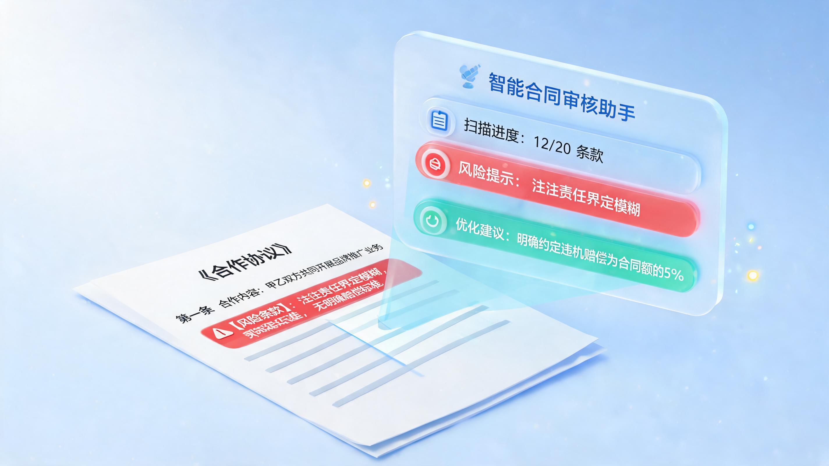 怎么自动生成合同修改建议？智能体驱动合同合规自动化审核_主图