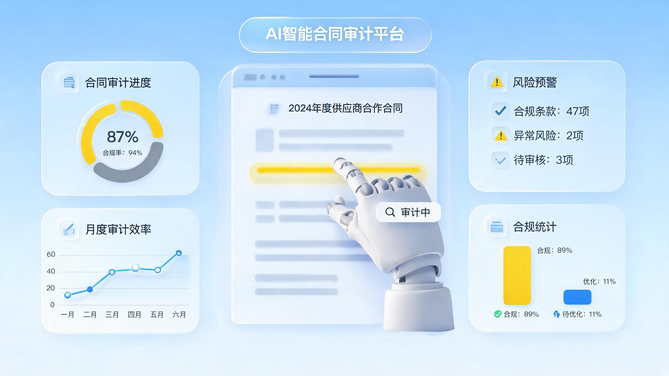 怎么批量审核合同？AI智能体重塑企业契约风控_主图
