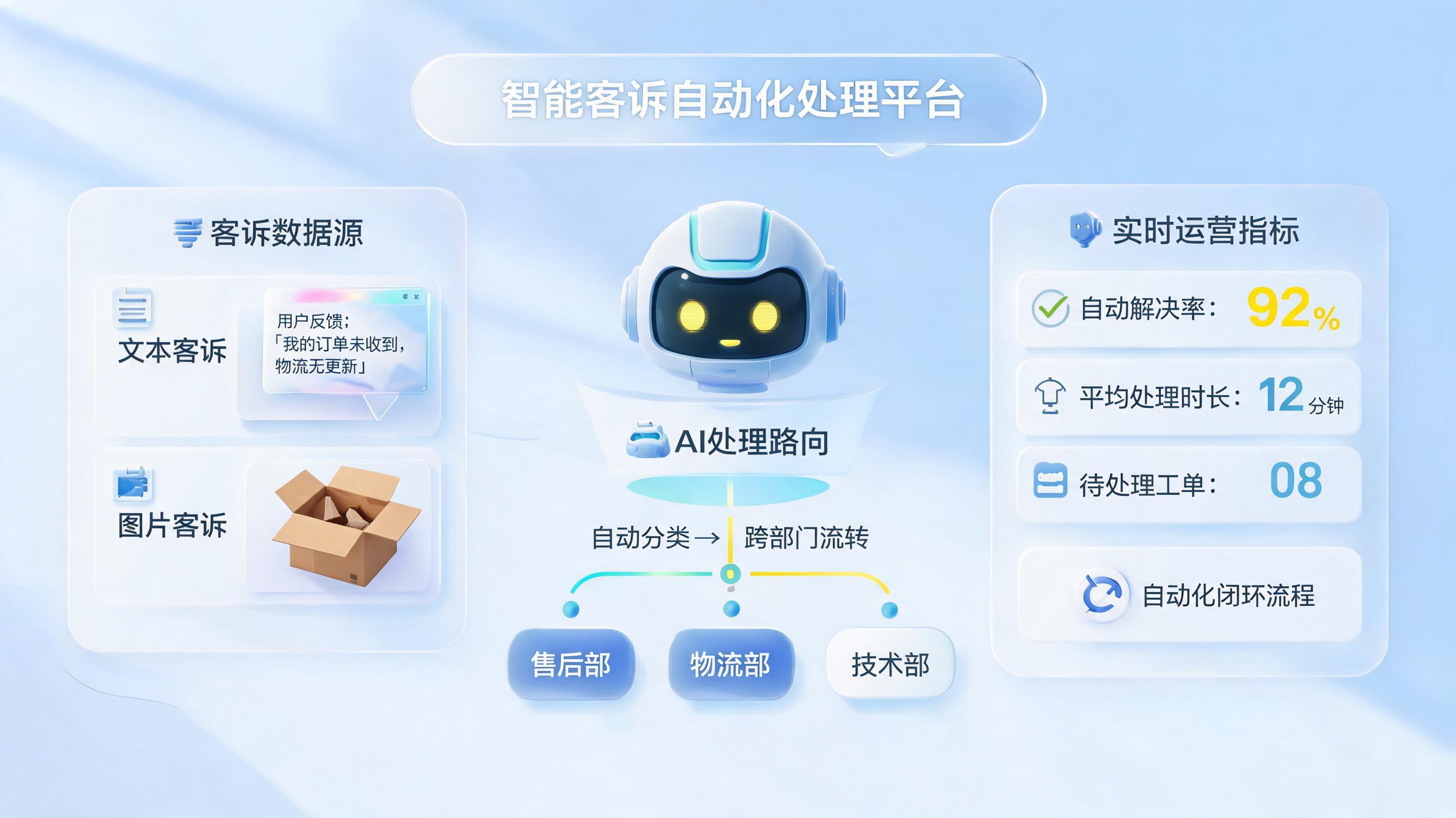 怎么自动派发与转派投诉工单？实在Agent实现客服闭环_主图