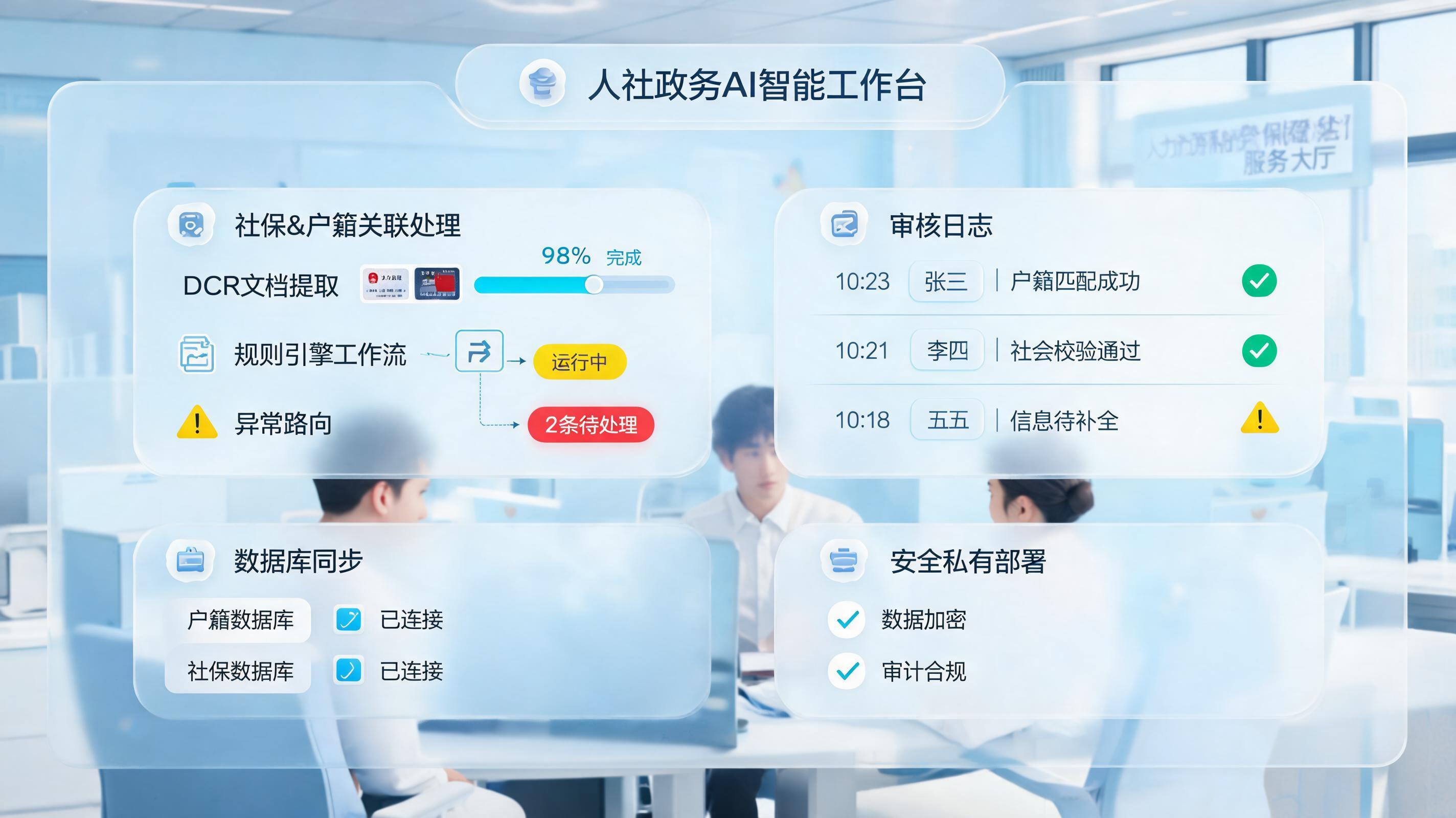 怎么自动处理社保与户籍关联业务？人社服务闭环方案_图1