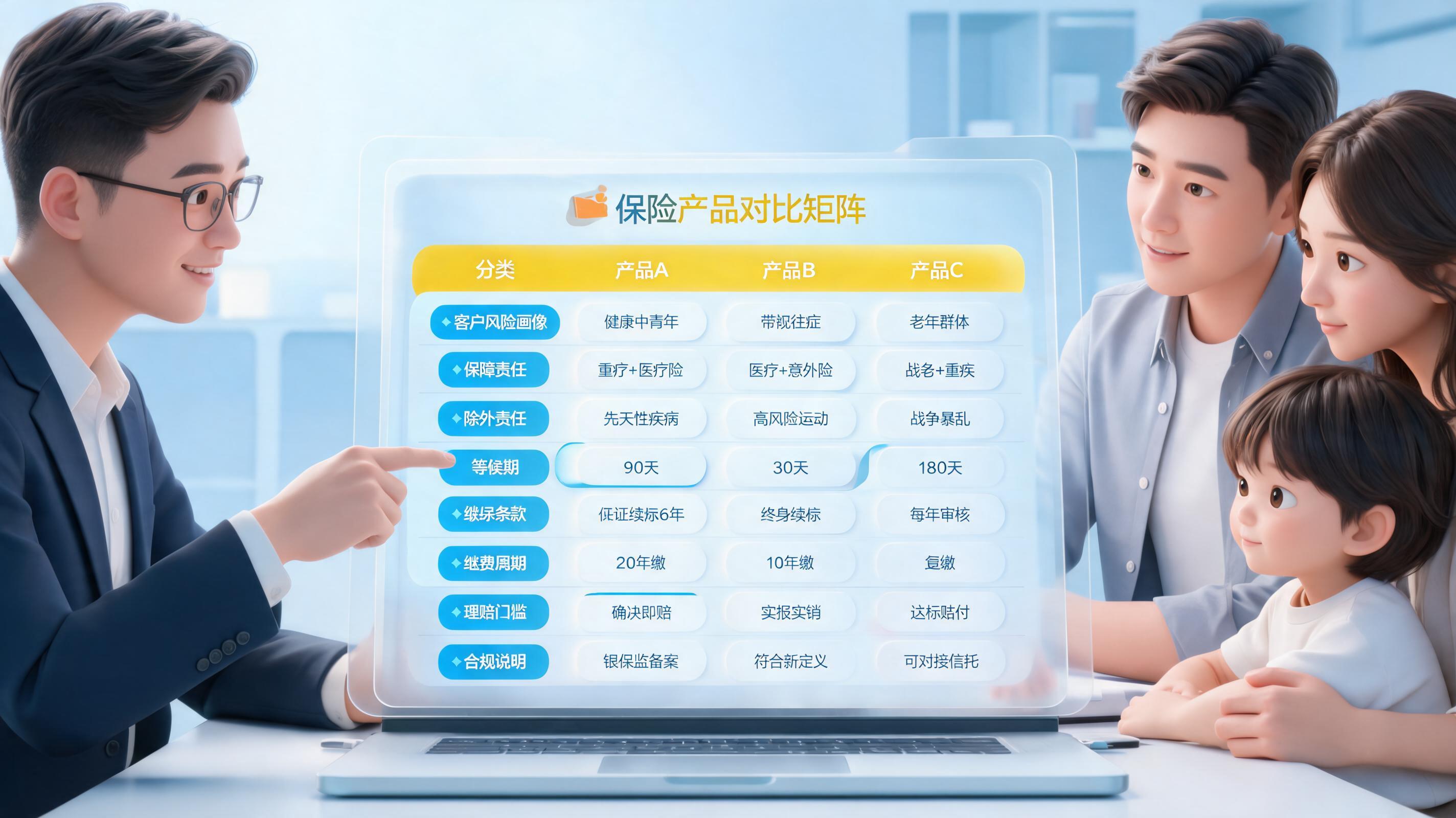 怎么给客户对比多款保险产品？先画需求矩阵再讲保费_图1