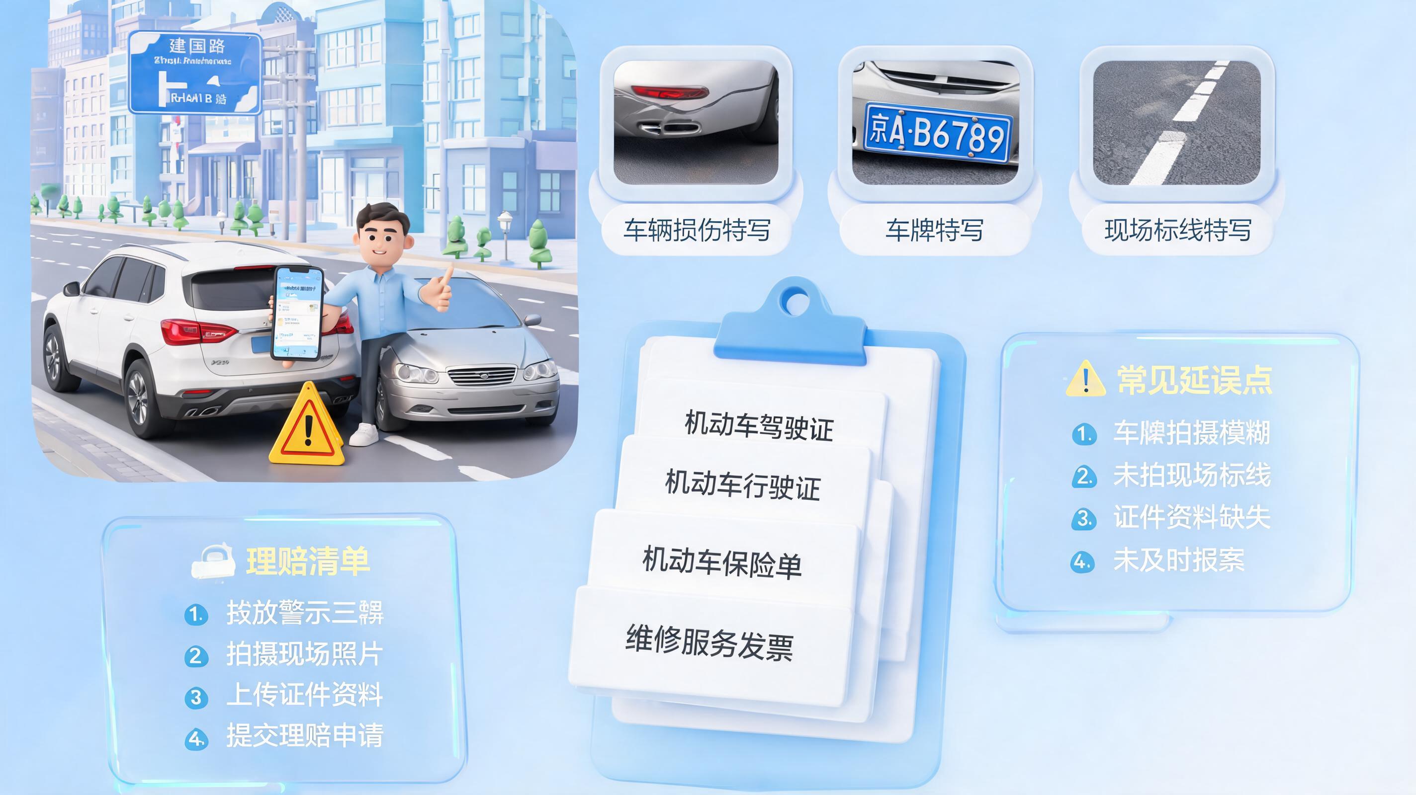 车险理赔怎么快速处理，30分钟做好5件事_图1