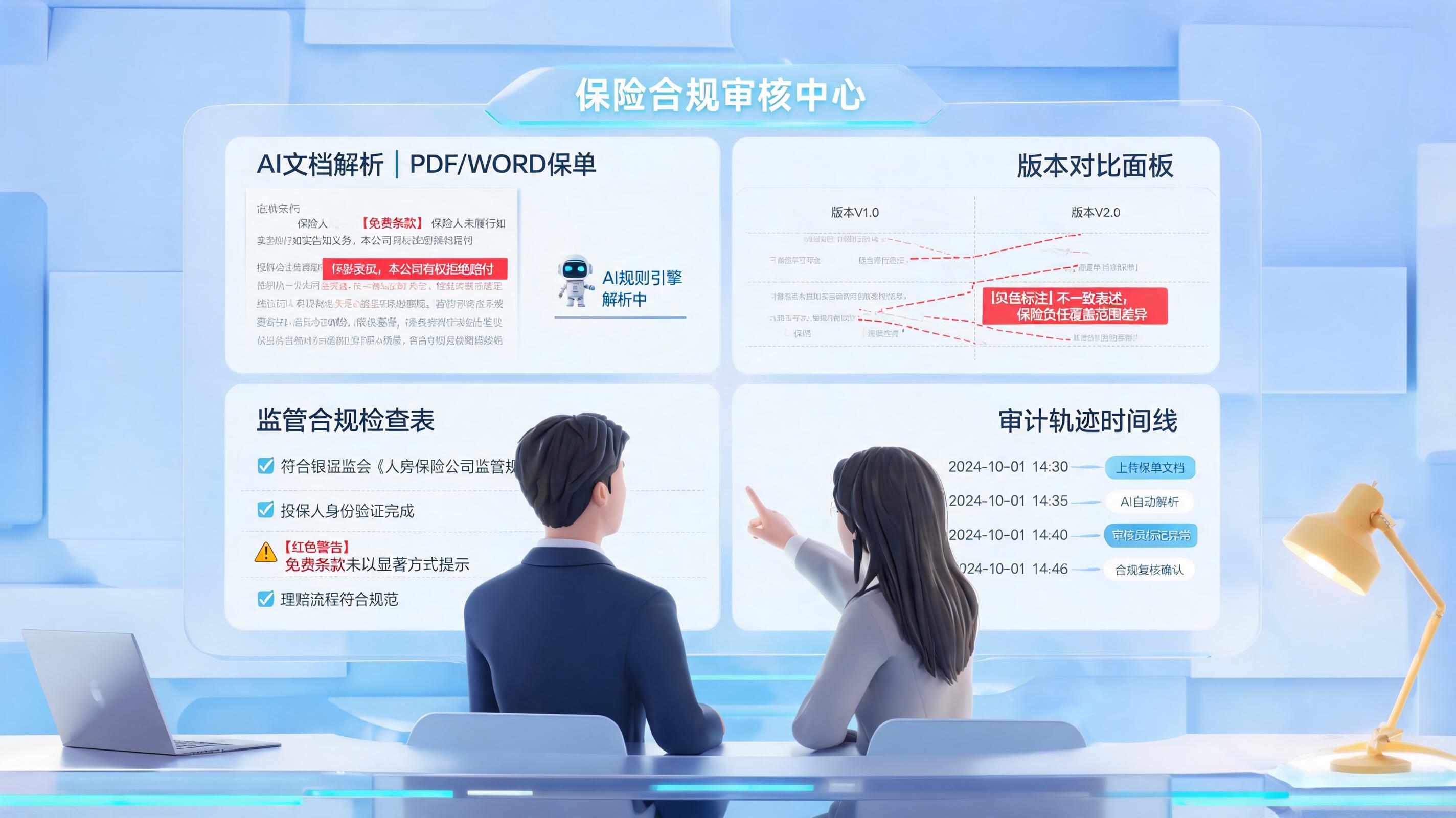 保险条款怎么做合规核验？规则库与审计闭环_图1