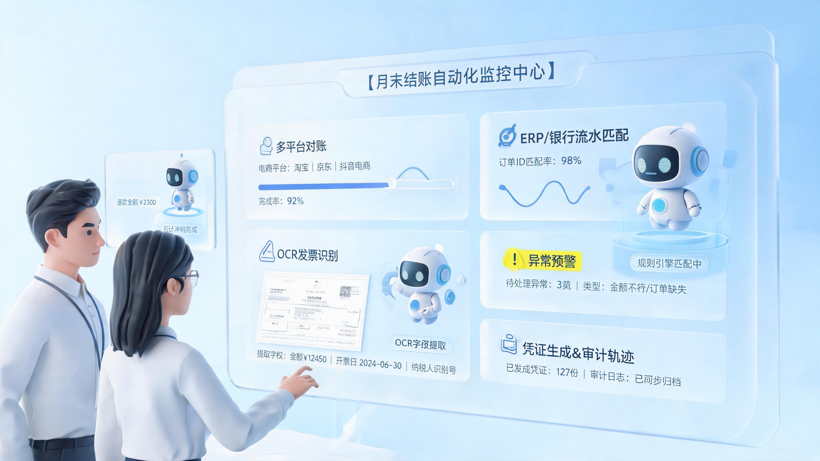 如何实现月末结账自动化？对账凭证一体流转
