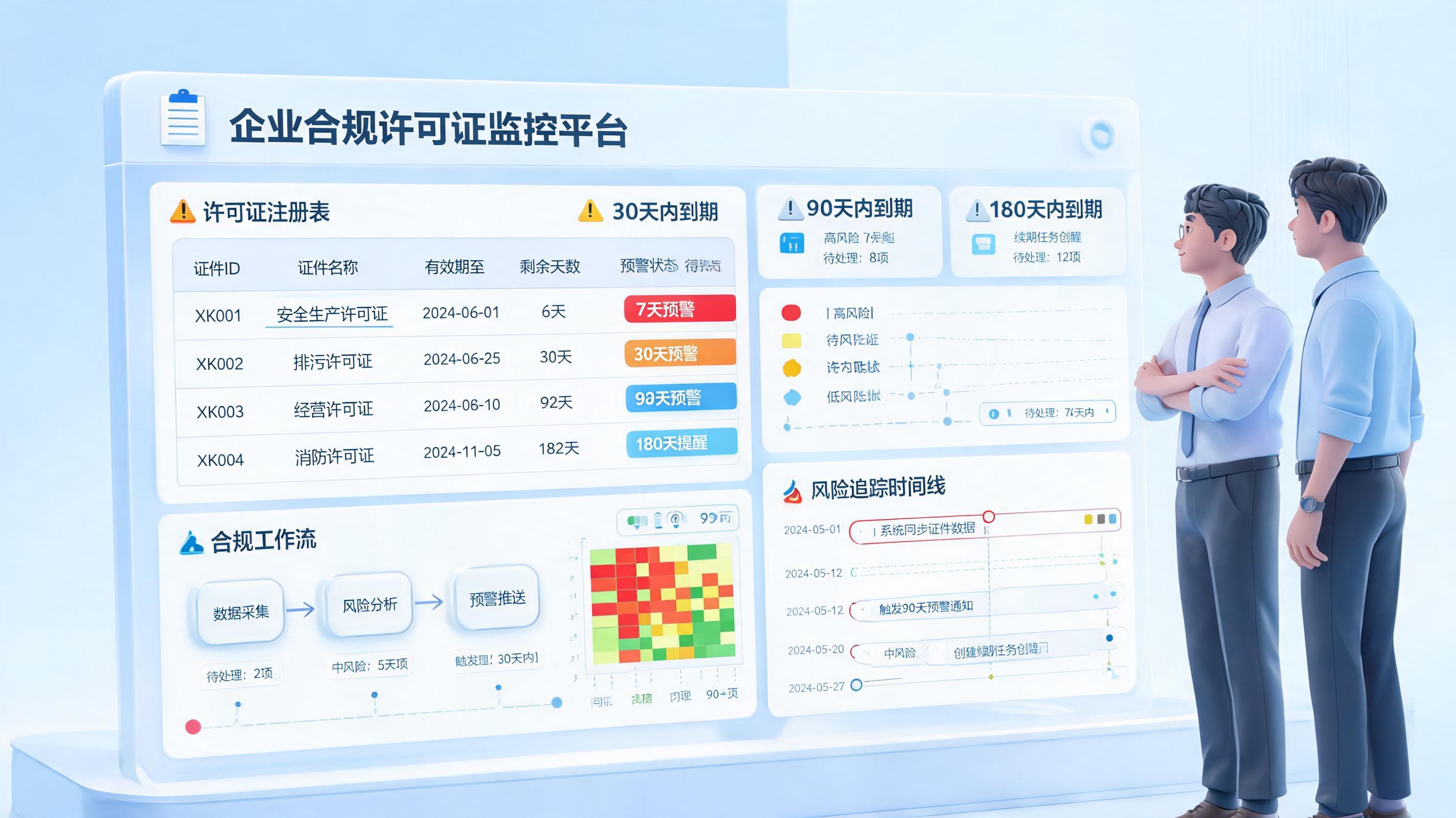 怎么智能化预警许可证到期?把提醒做成续办闭环