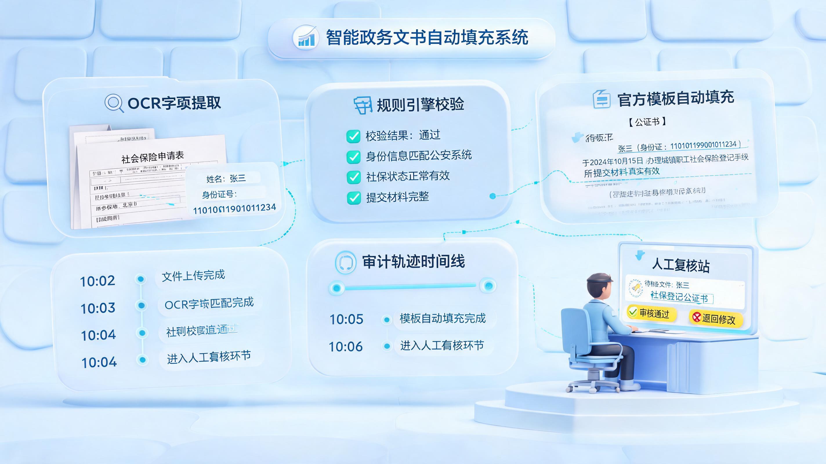 如何智能化填充公文数据？从录入提效到审核闭环