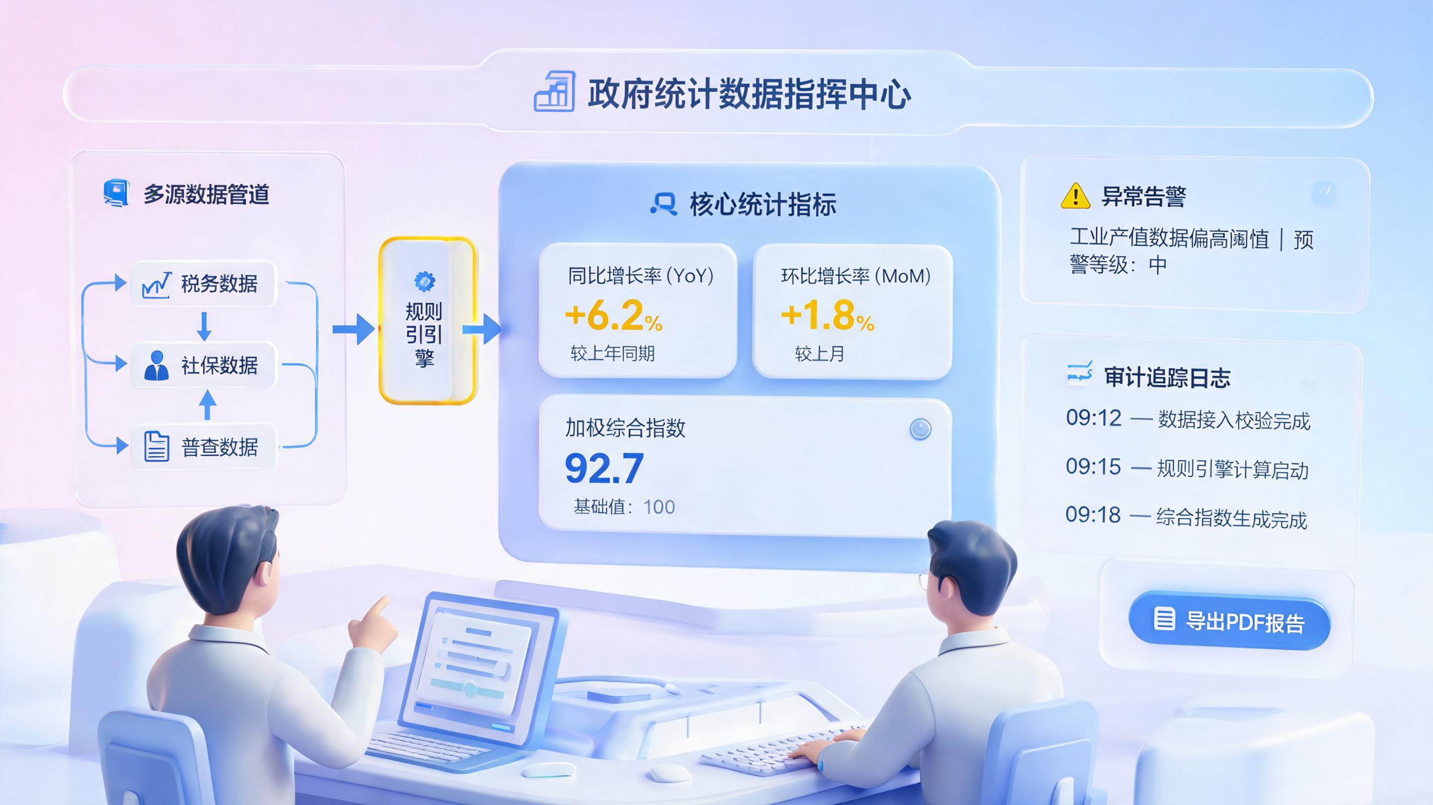 统计指数怎么自动计算生成?规则建模与自动出表