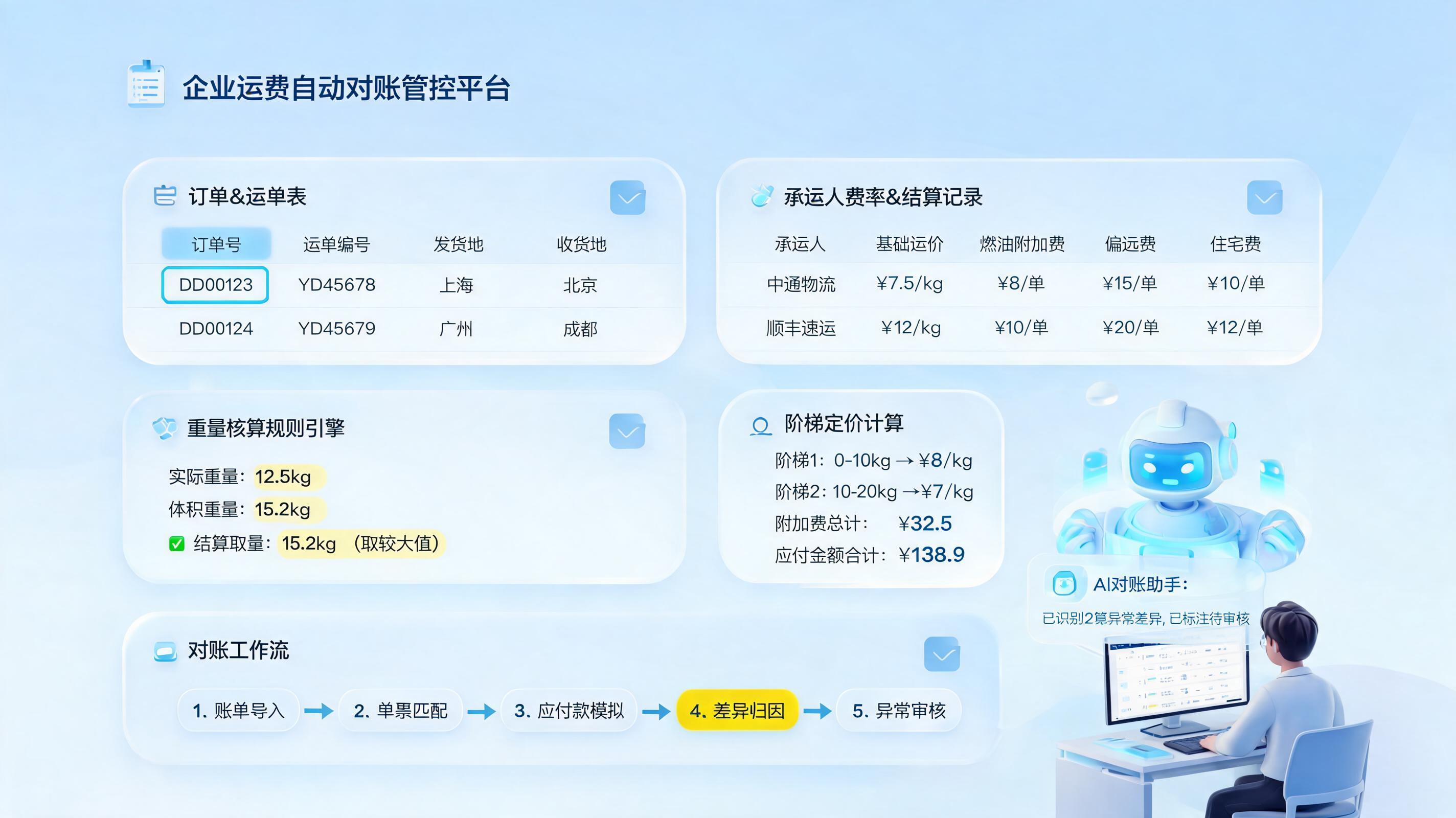 运费自动核算对账怎么做？四步搭建闭环_图1
