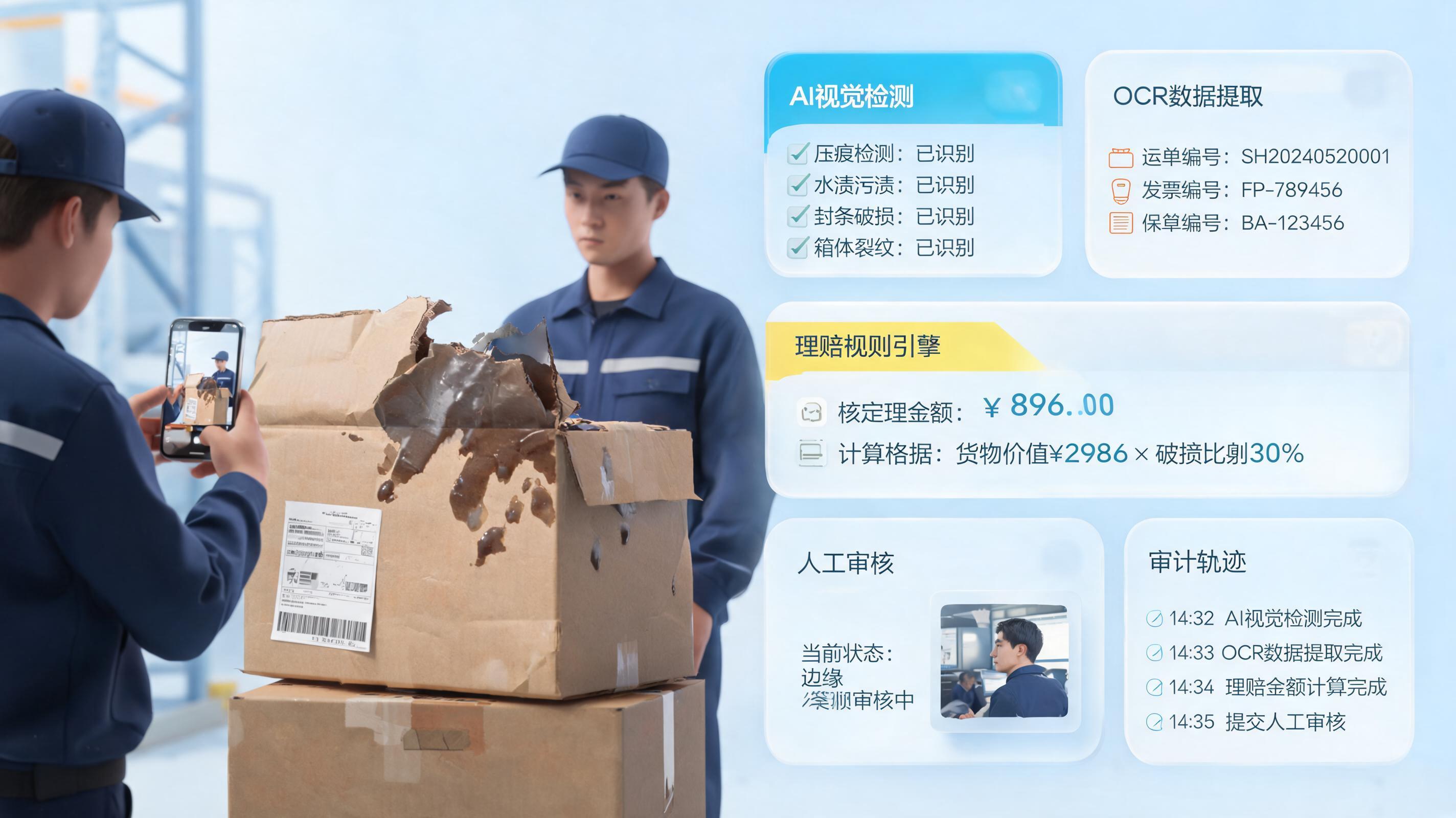 货物破损自动定损怎么做？识别审核理赔闭环_图1
