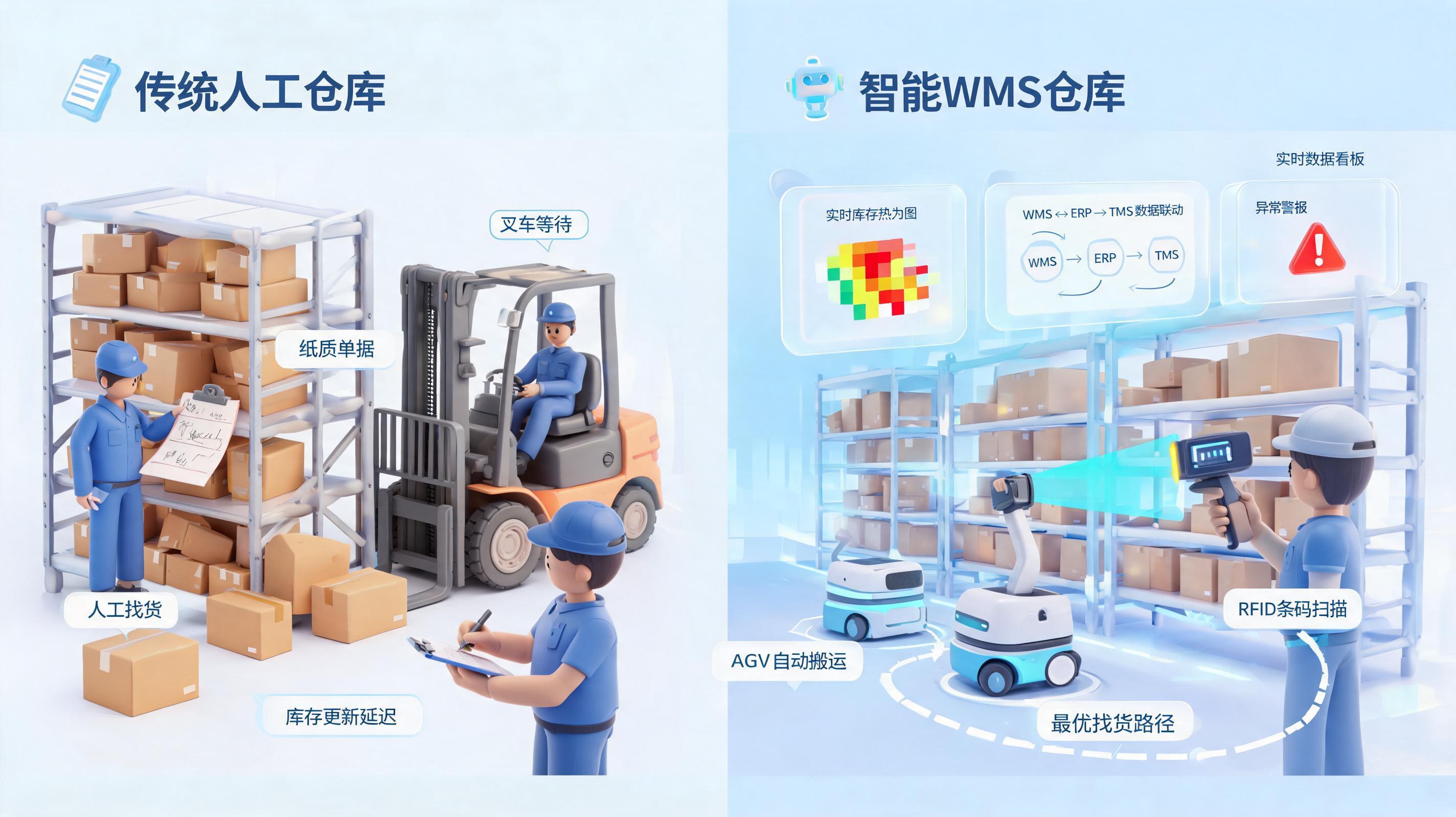 智能仓储和传统仓储有什么区别?效率成本全对比