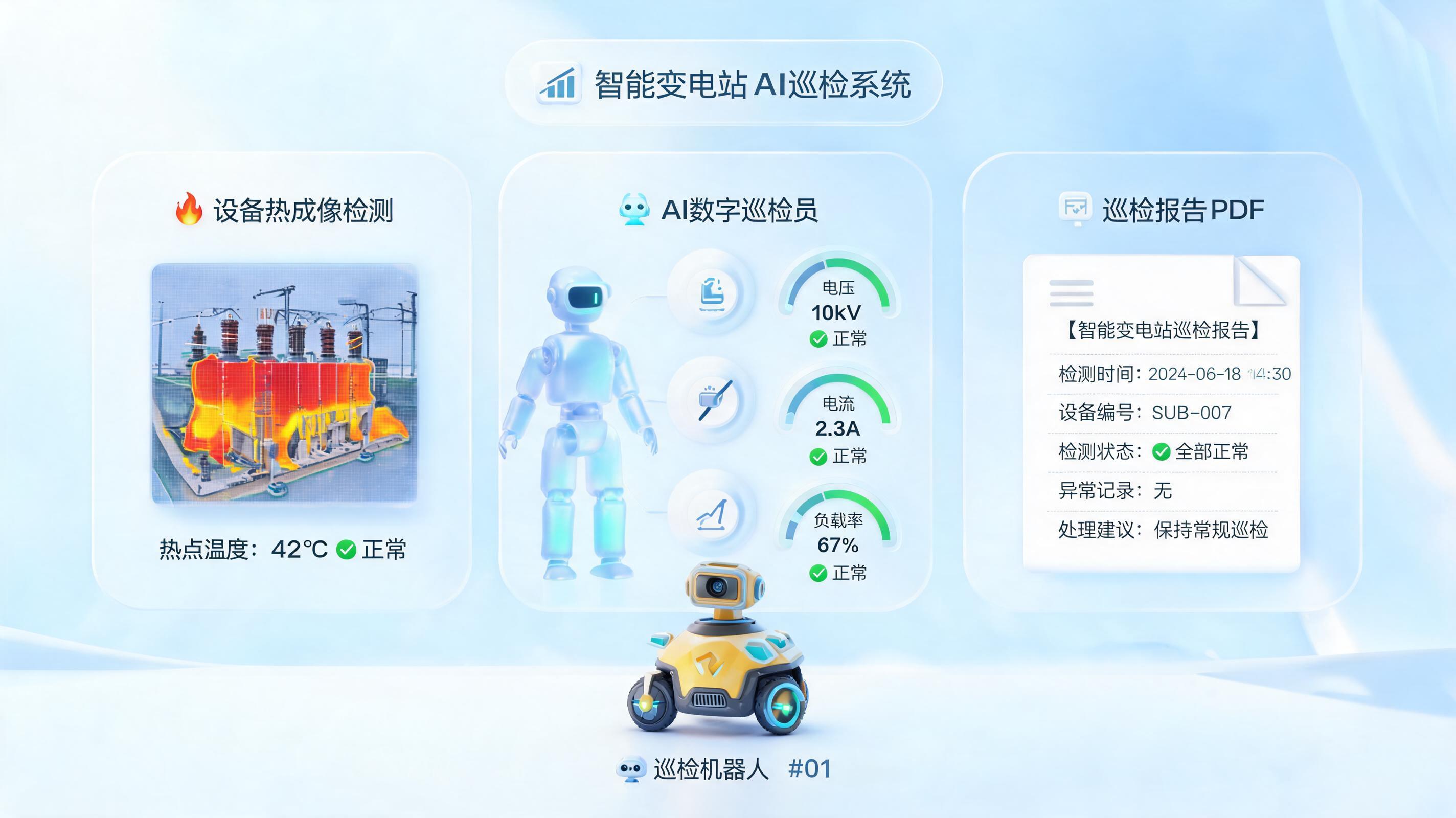 变电站巡检报告能自动生成吗？AI智能体实现秒级出报_图1