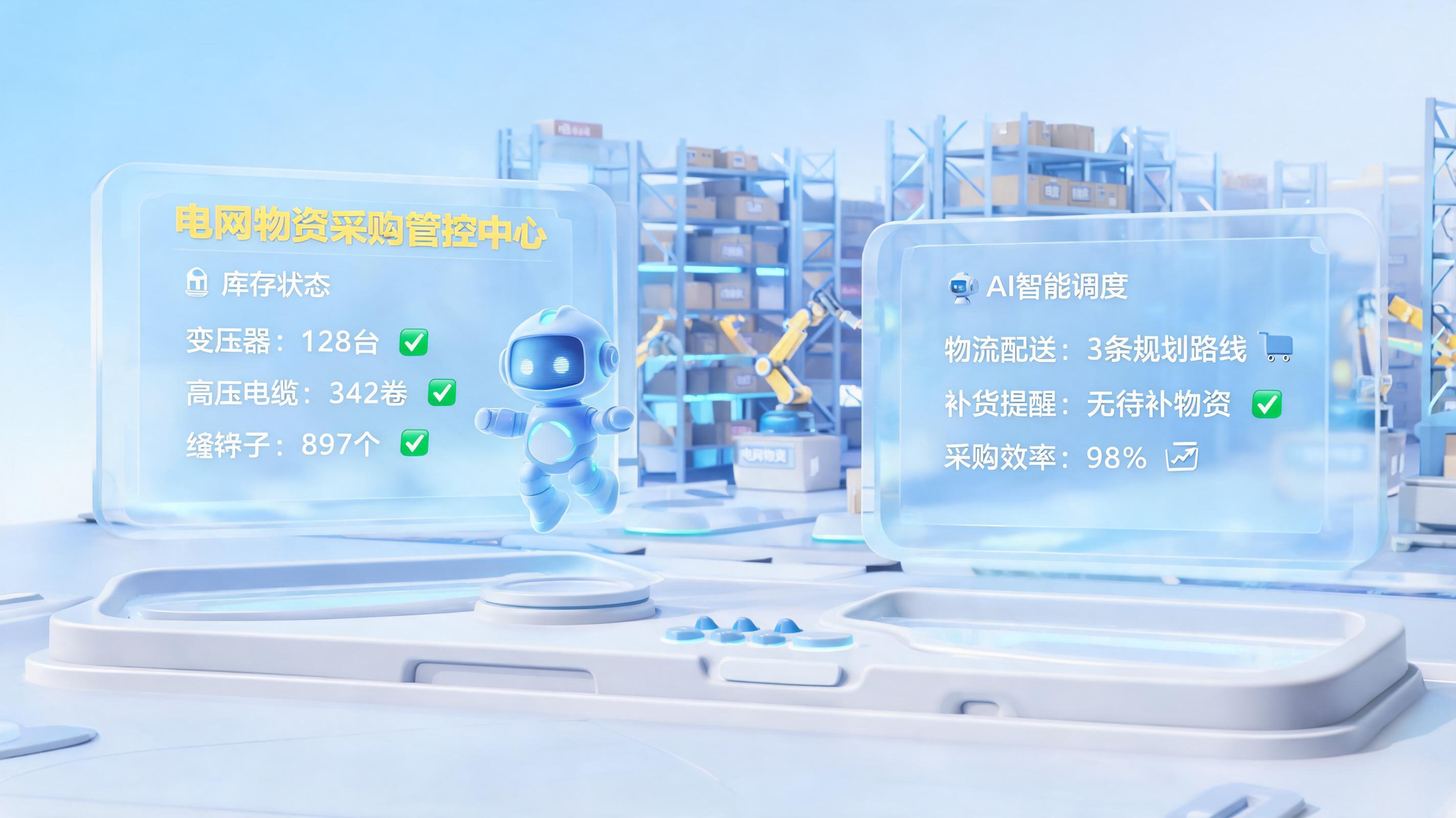 电力物资采购能自动下单补货吗?智能体实现闭环管理