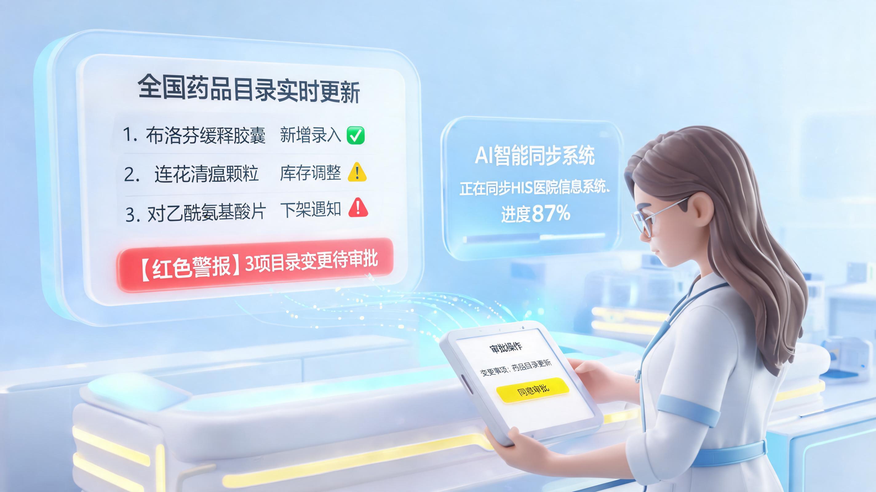 Agent能自动将医院药品目录变更同步到内部系统吗？实战解析
