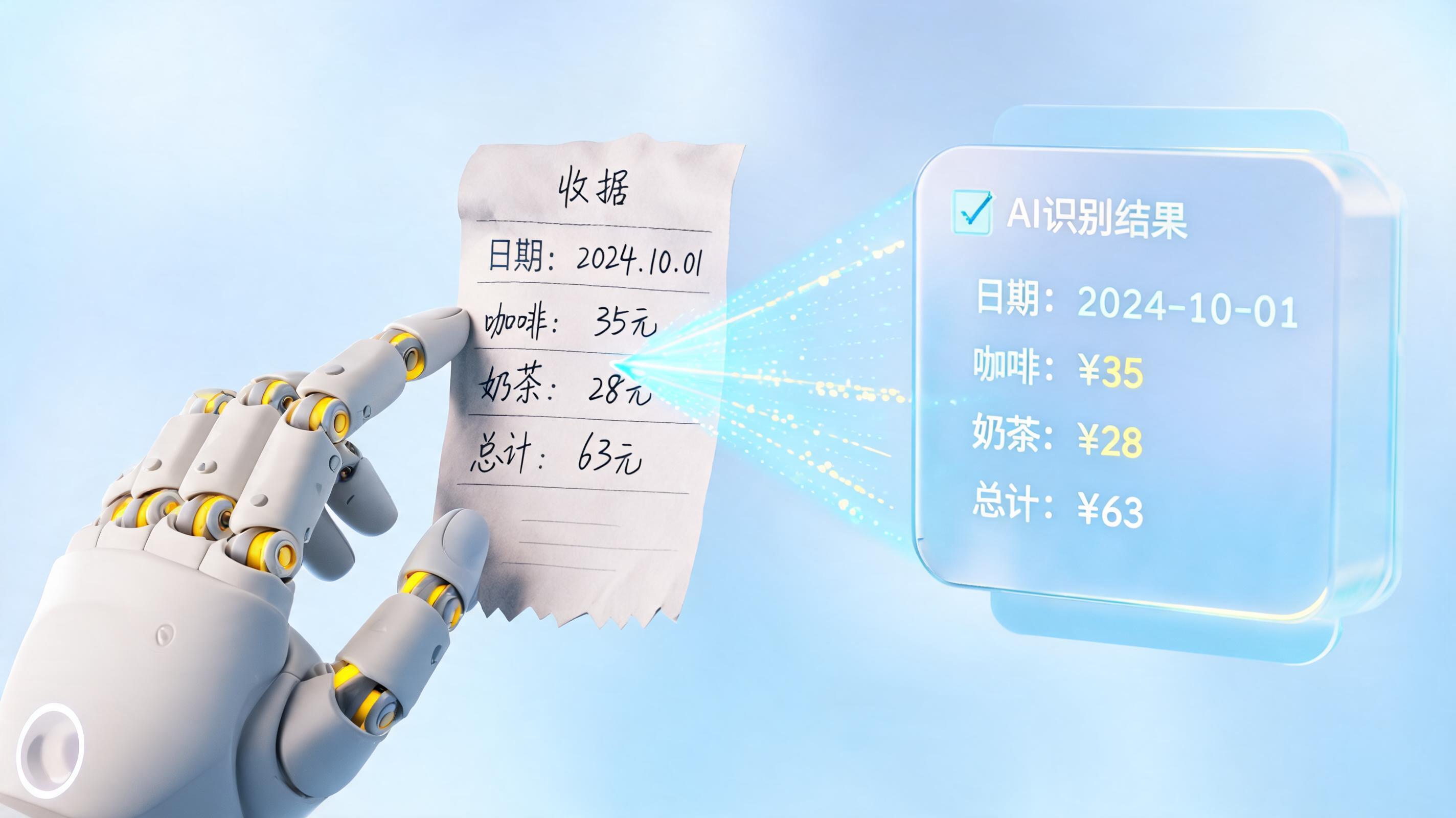 手写票据录入审核可以用 AI 做吗？智能体助力财务自动化_图1