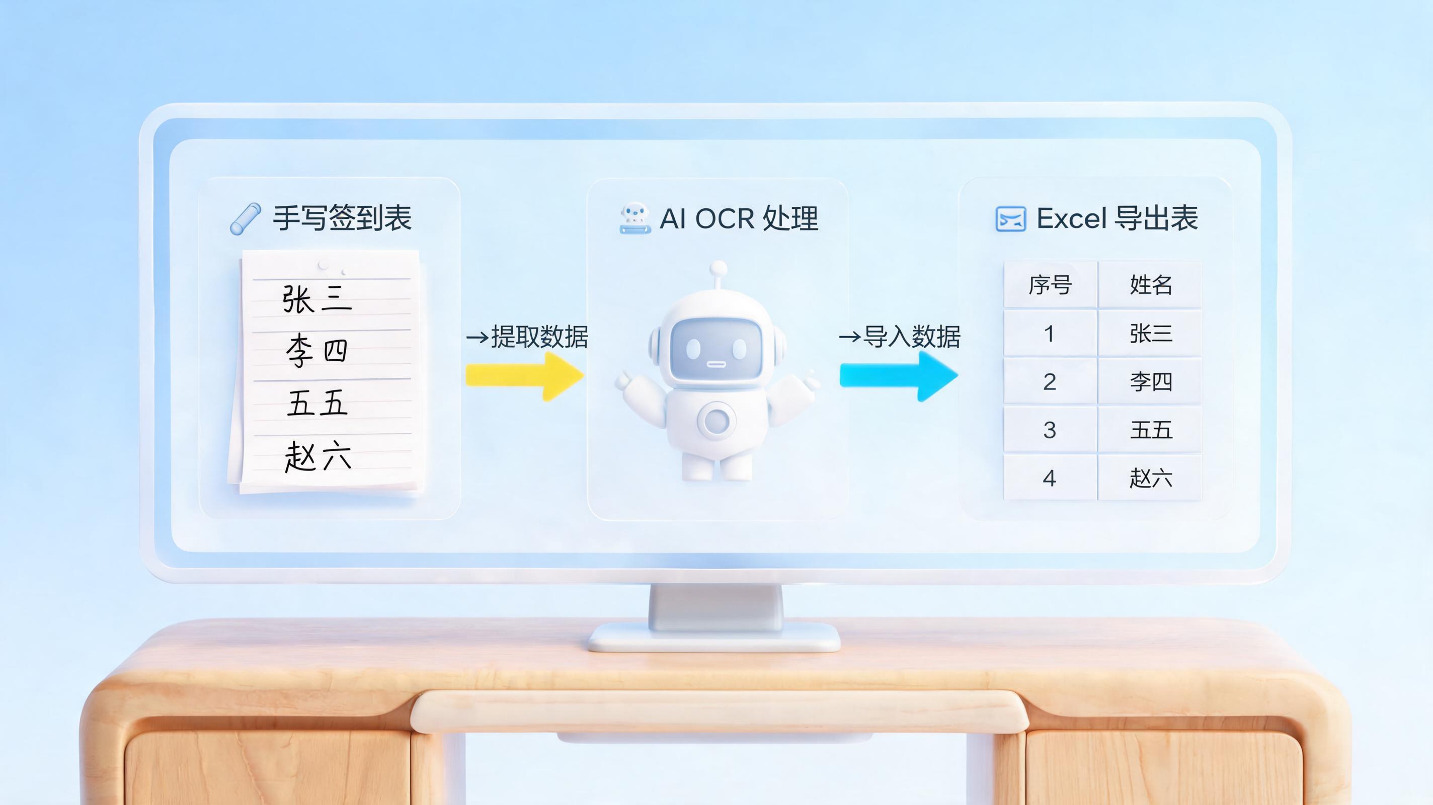 会议签到照片转Excel名单？Agent全自动实现
