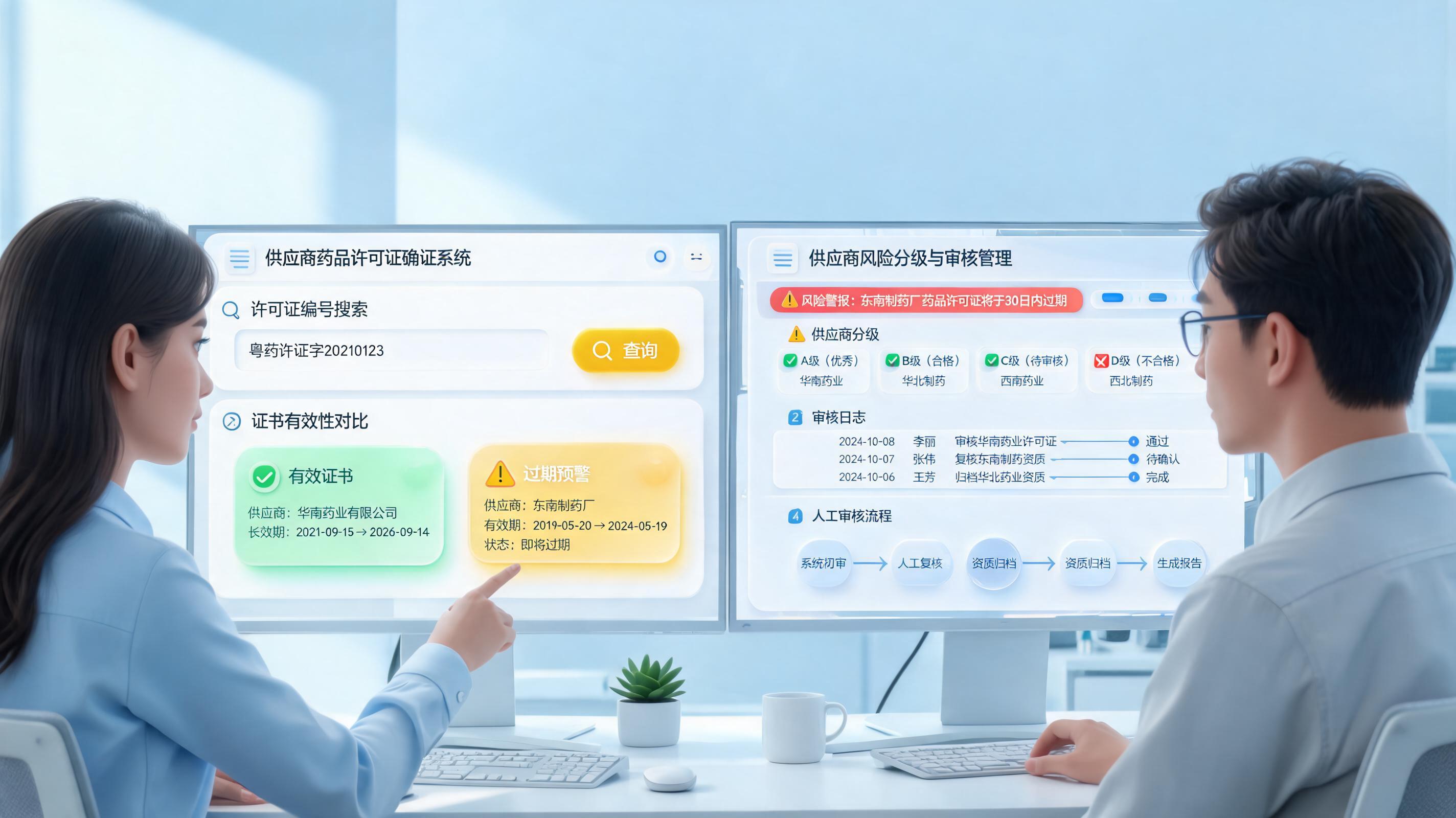 药企供应商资质审查能用Agent对接药监局网站吗？合规落地路径