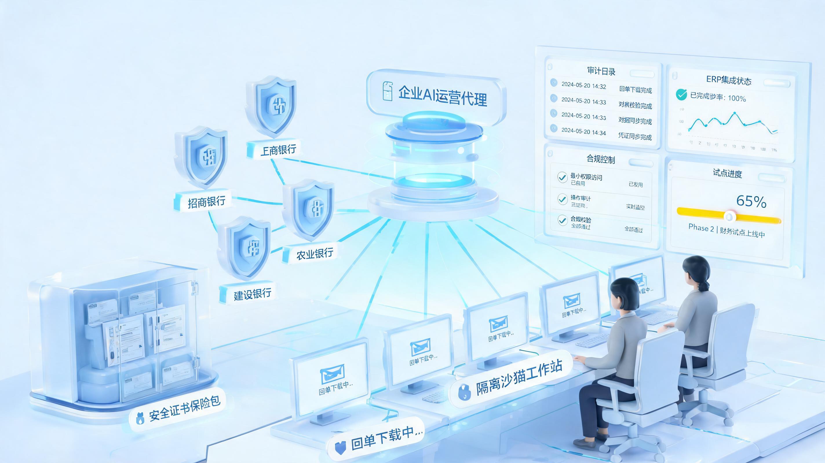 药企多个银行U盾的流水回单下载，Agent能统一操作吗？看清落地条件_图1