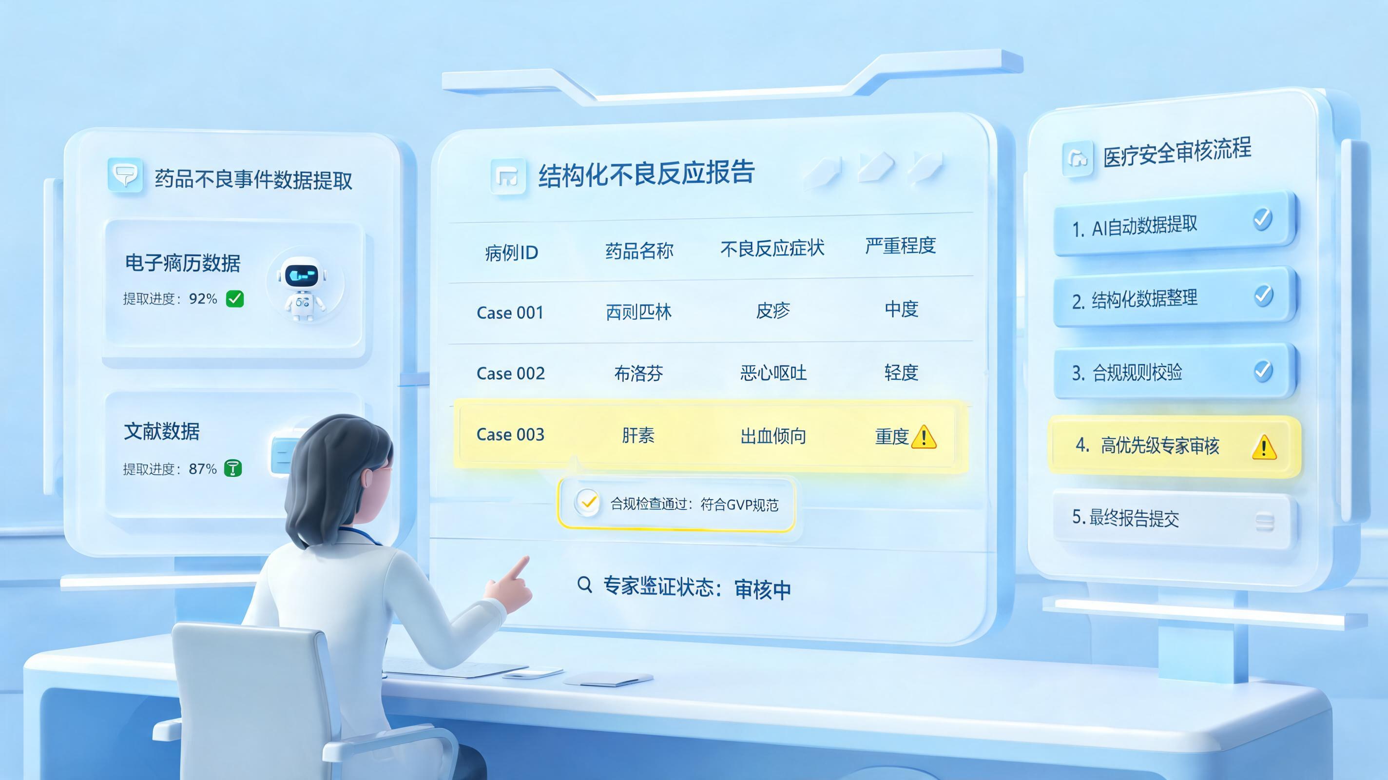 药物警戒系统的不良反应录入，Agent能自动操作吗？关键边界与落地路径