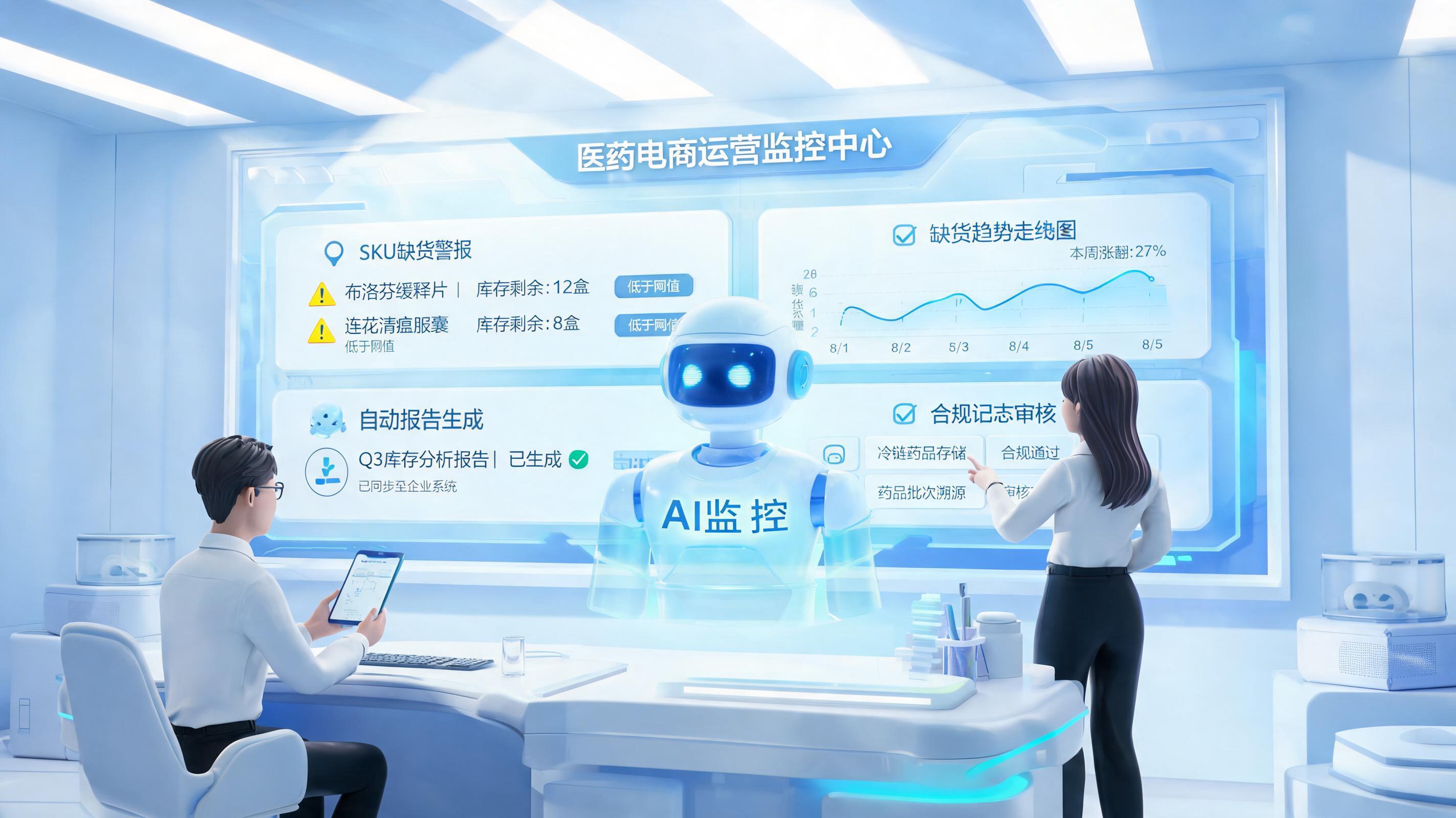 Agent能自动监测医药电商平台的缺货商品并生成报表吗?可行路径解析