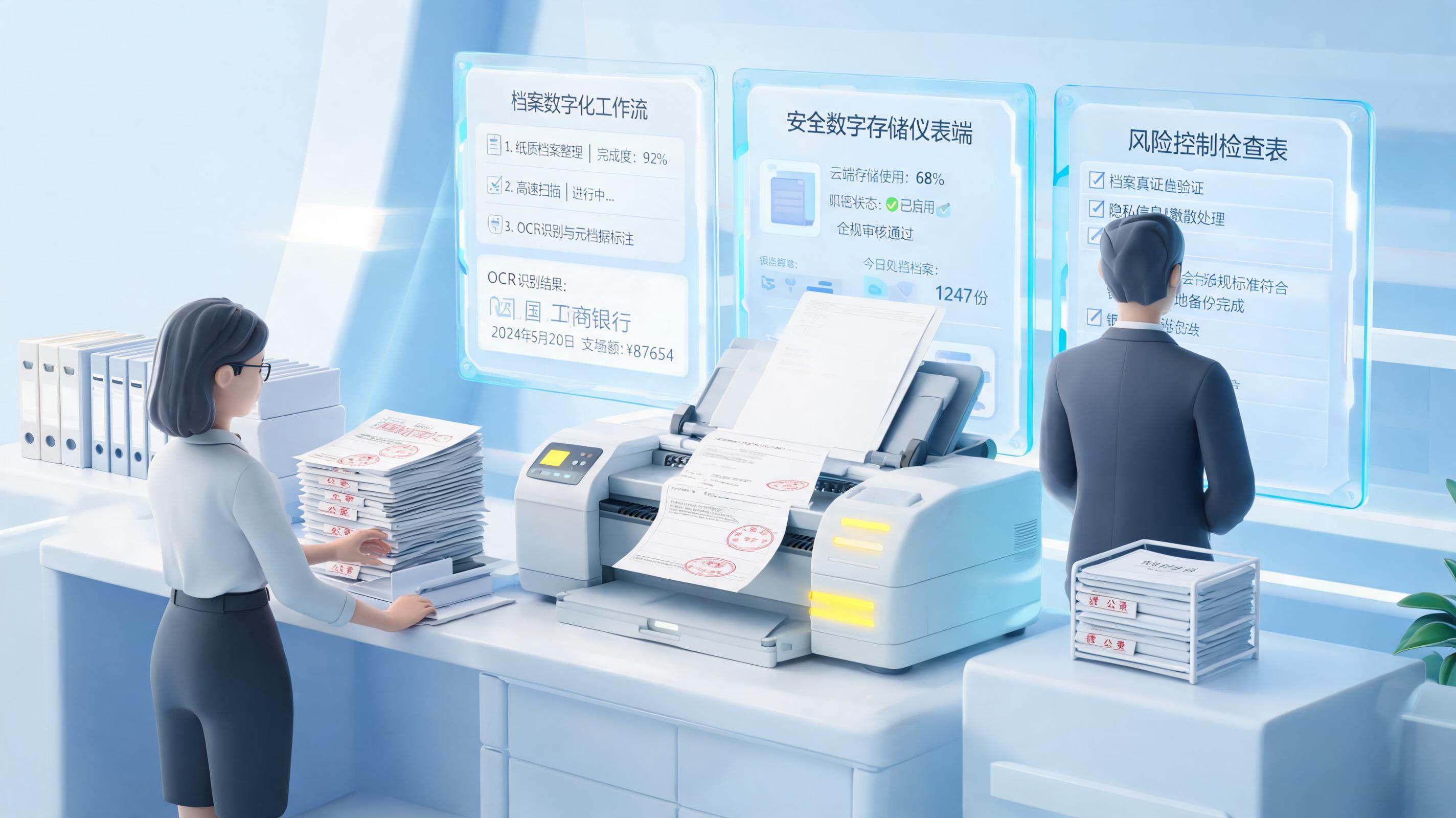 银行档案转为电子档实施步骤：合规落地指南