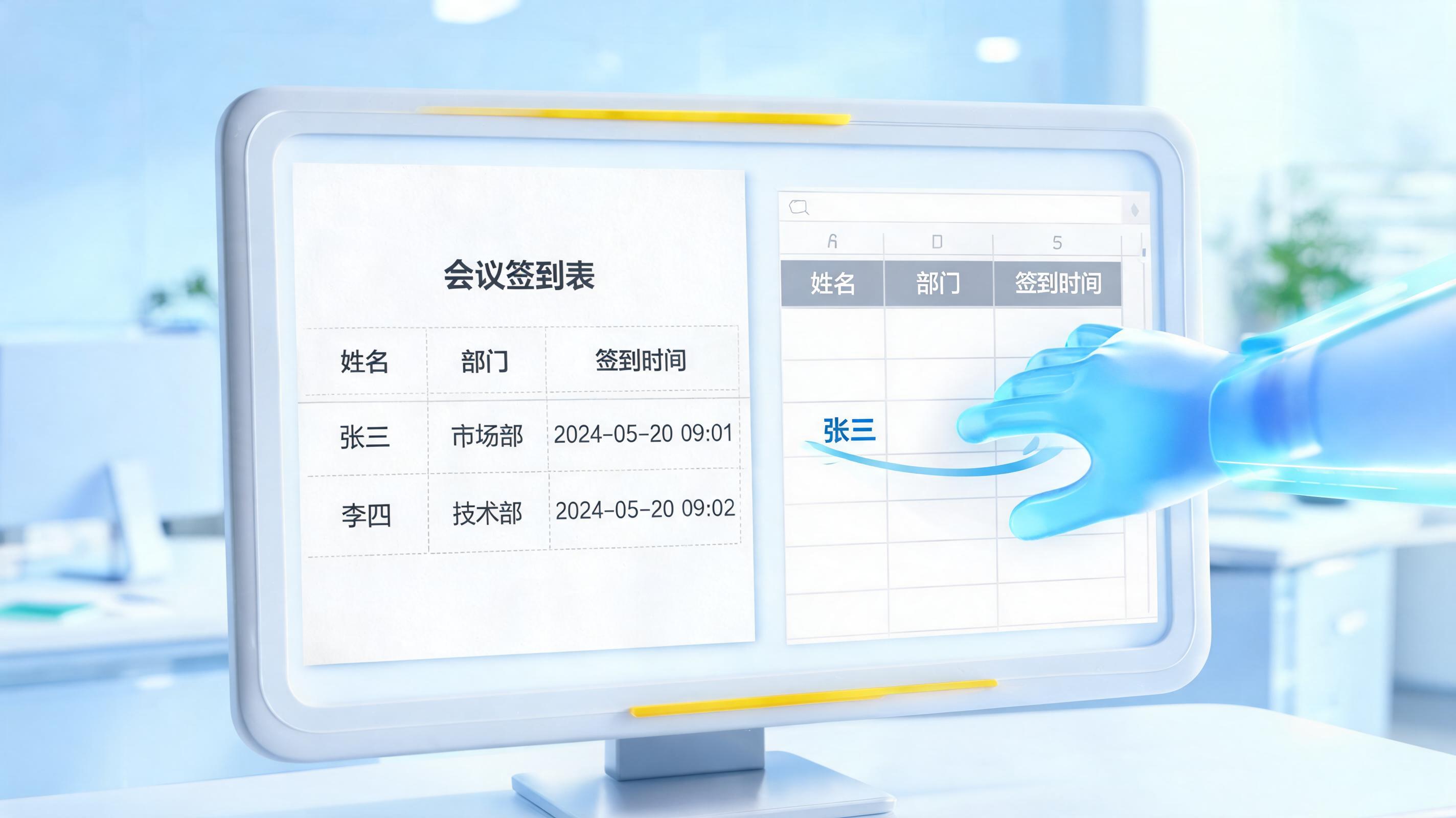 Agent能自动将签到表转为Excel吗?可行性分析与实践