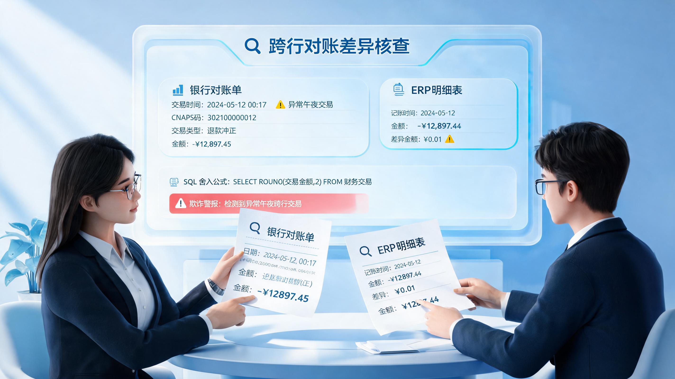 跨银行对账出现差异怎么查找？排查路径详解