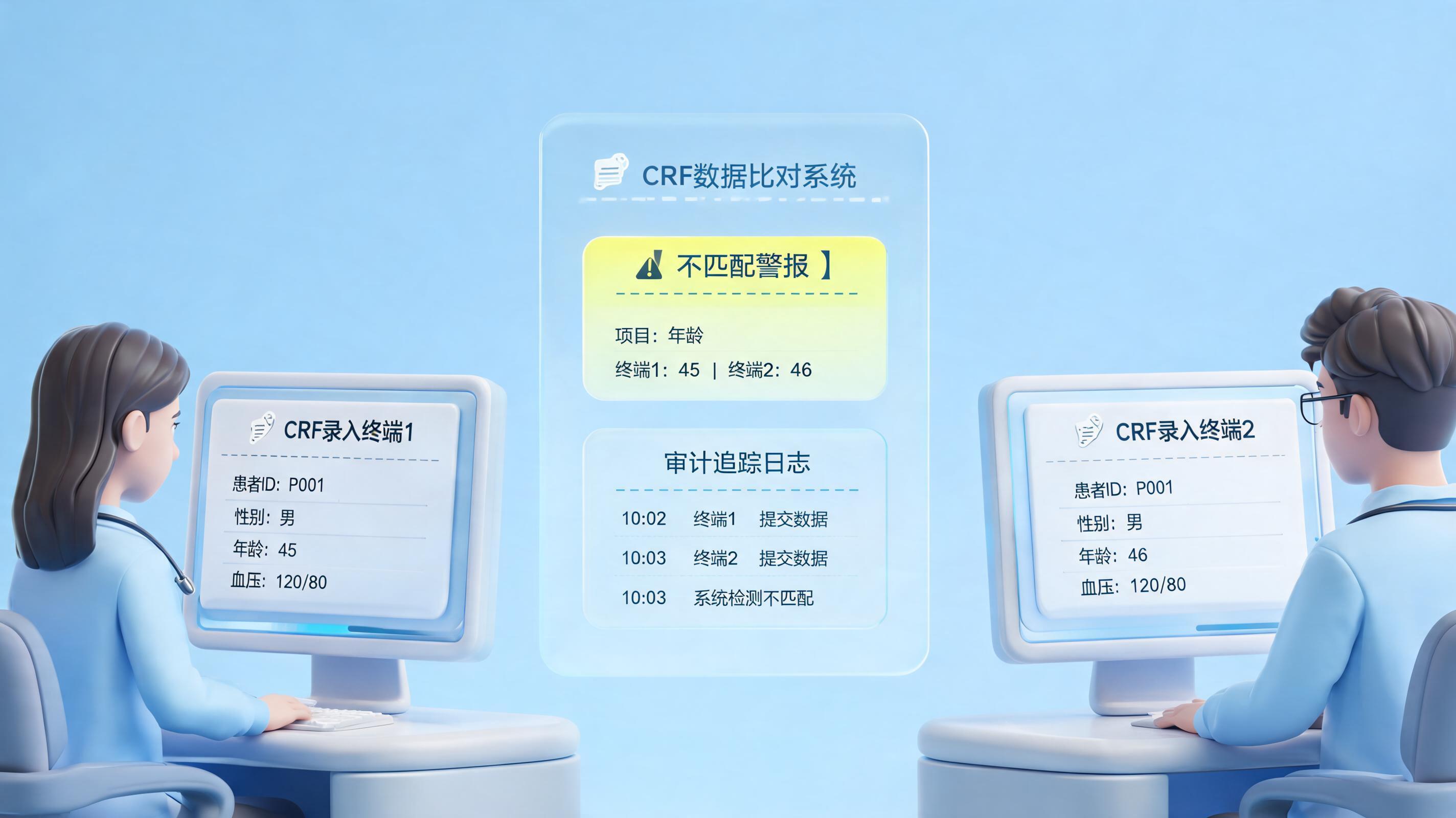 药品临床试验的CRF表数据,Agent能自动双录入比对吗?关键流程解析