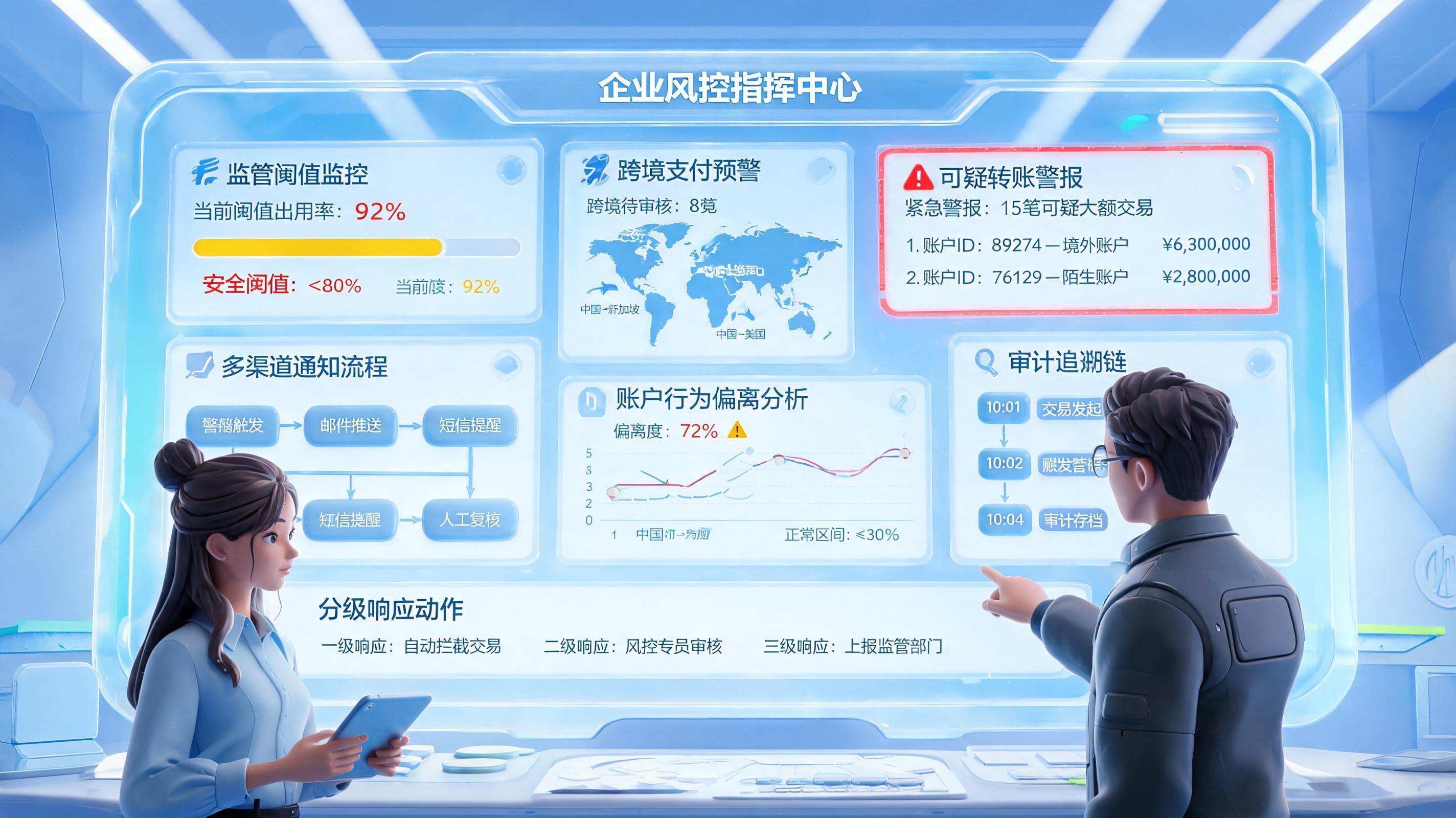 大额资金交易异常怎么及时提醒?风控响应路径