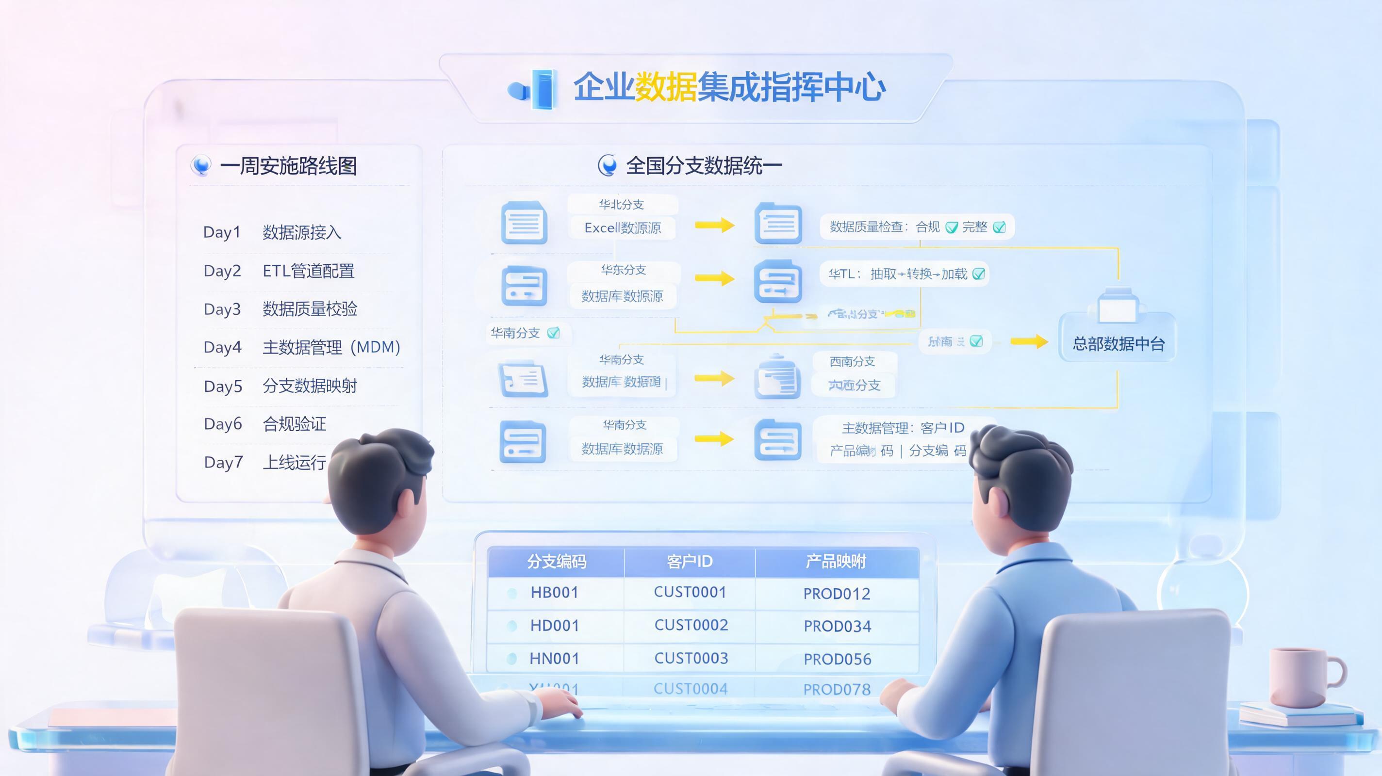 外地分行数据统一整合方法：一周落地路径_图1