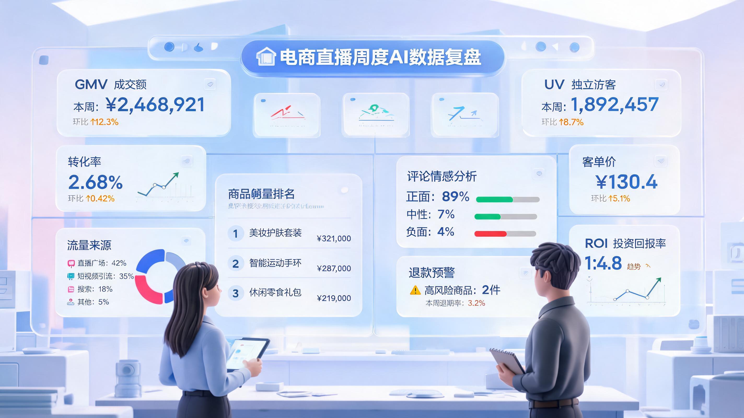 直播带货数据复盘用 AI 怎么做?周度复盘提效指南