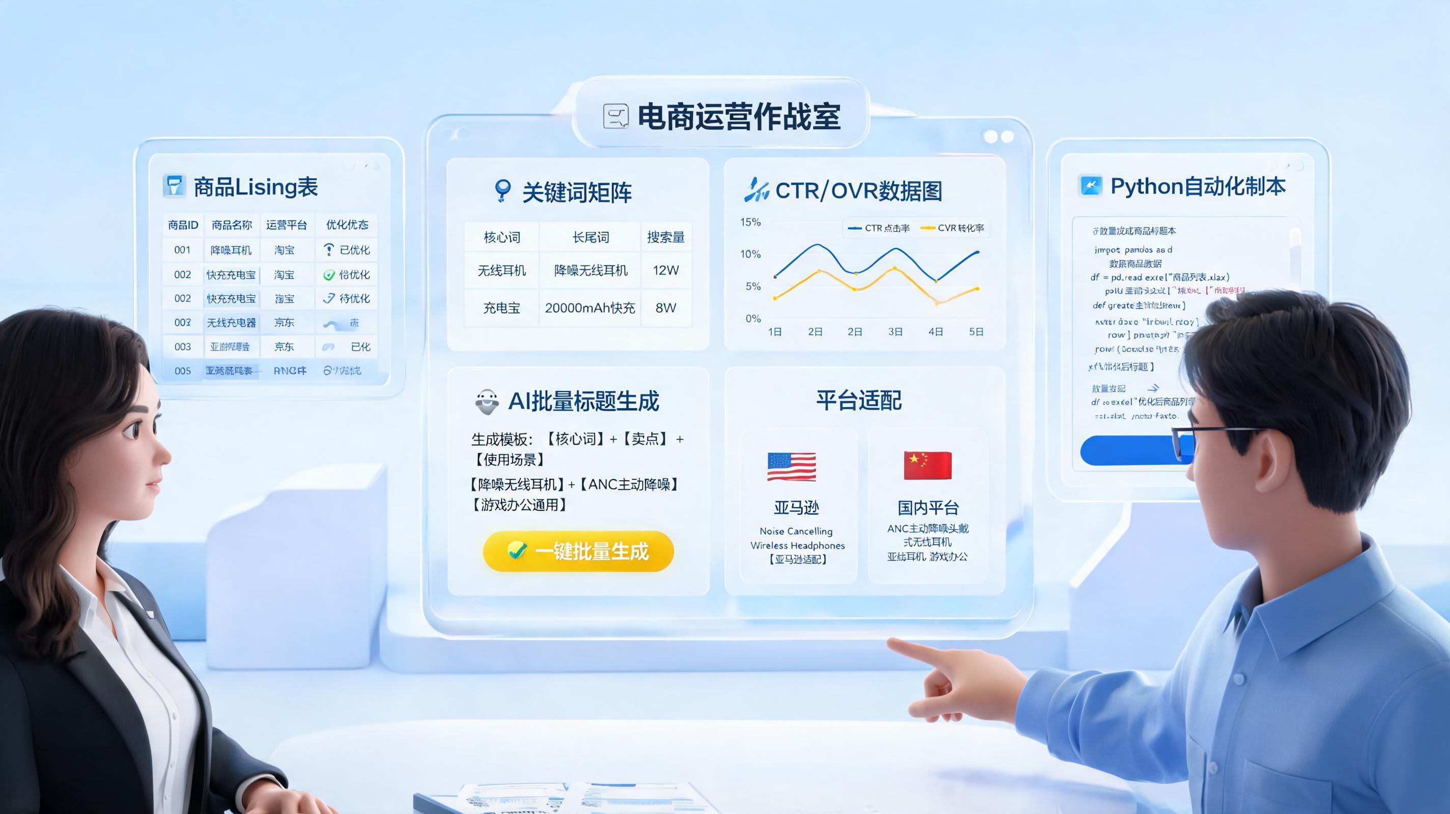商品标题关键词批量优化方案,提升曝光转化