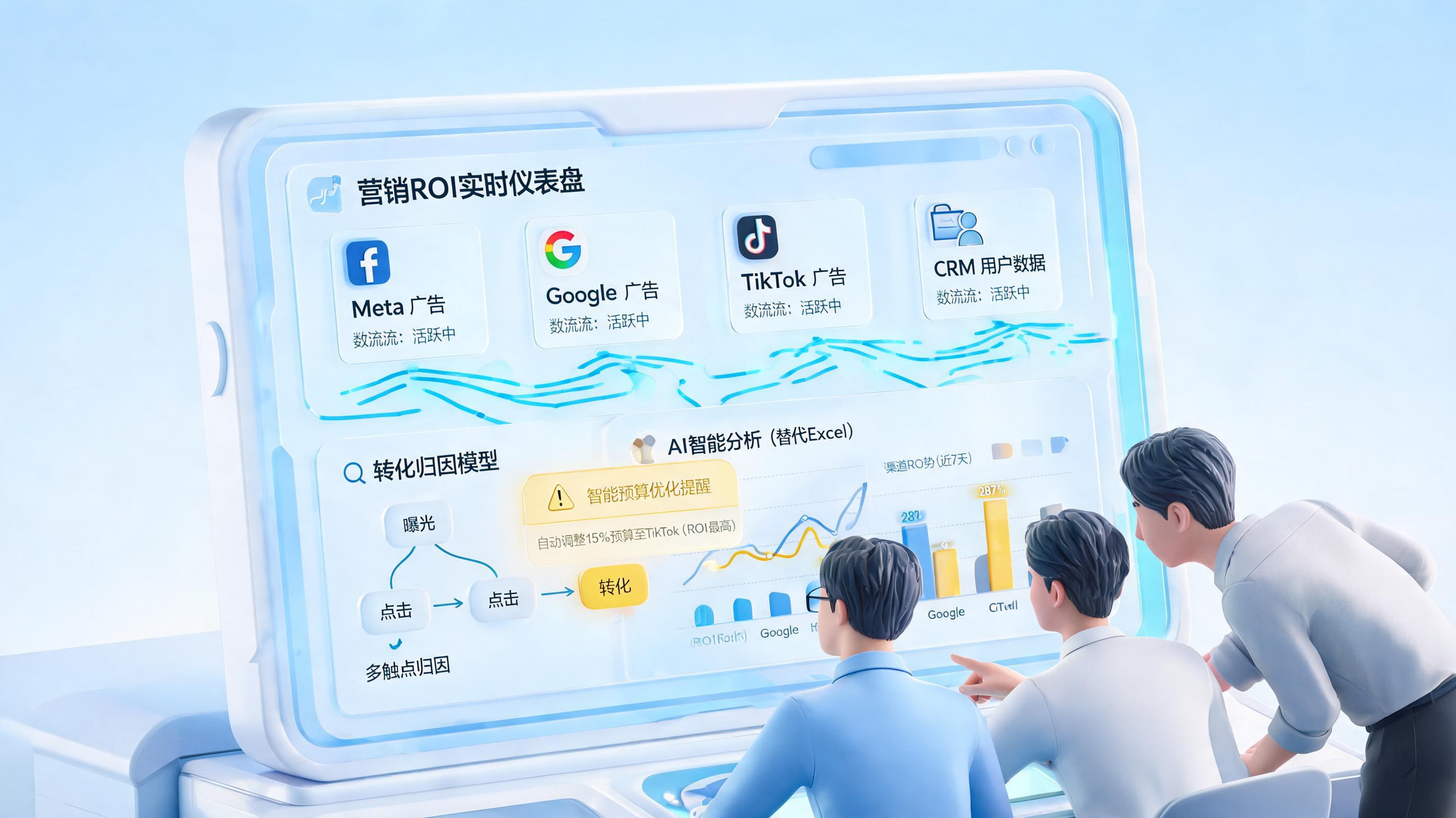推广投入产出比自动计算方案,营销闭环提效