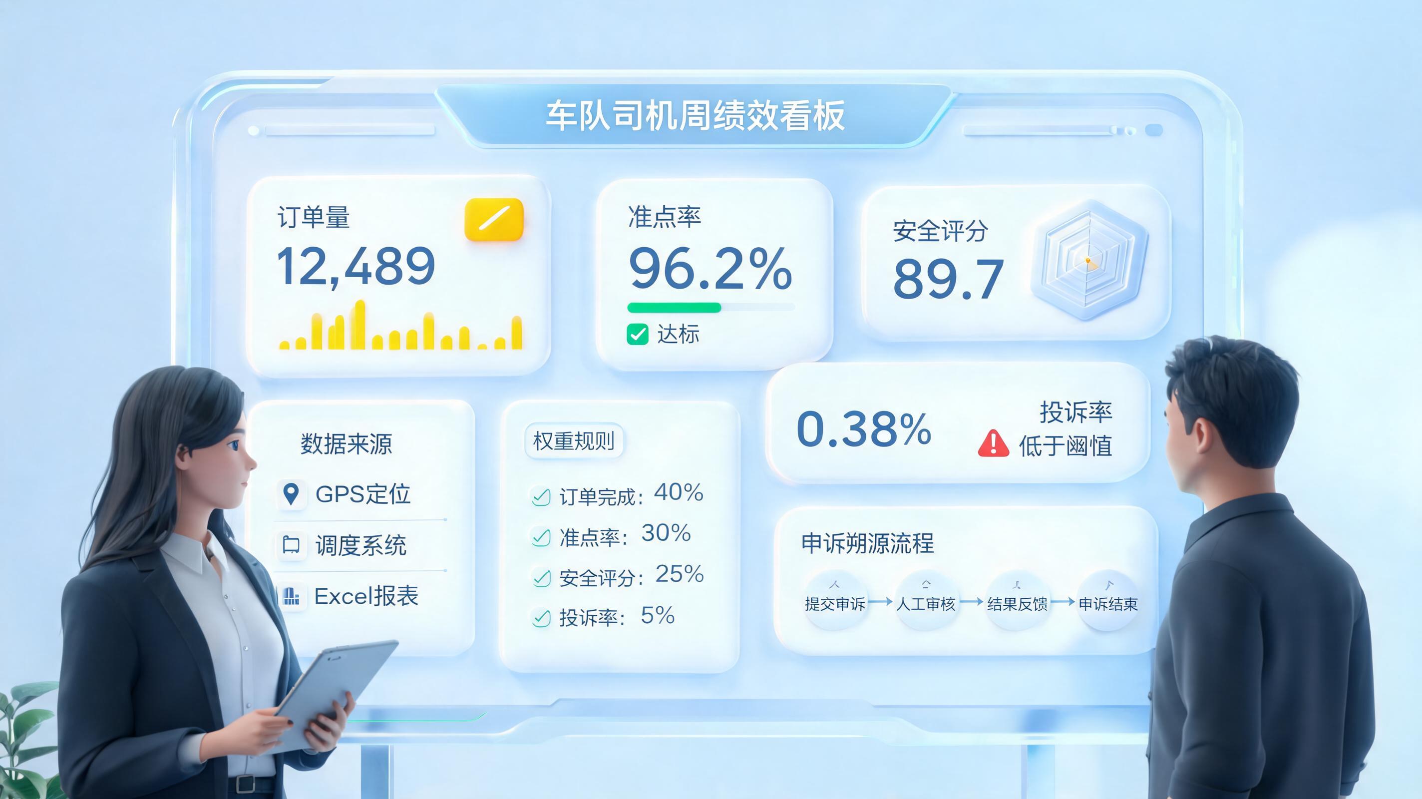 司机工作考核数据自动统计技巧，周报提效方法_图1