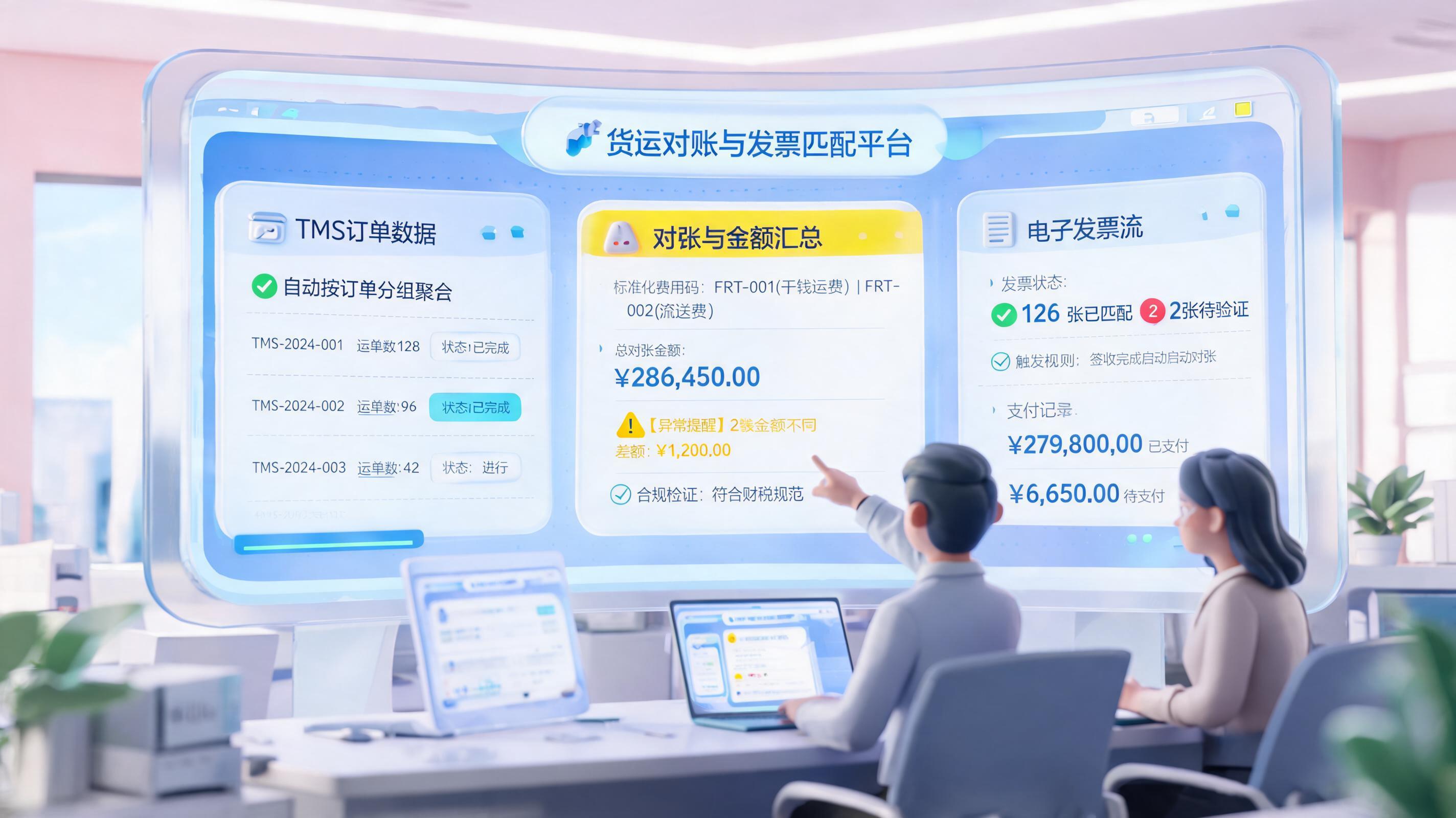 运费对账和开票数据自动核对落地方案｜核验流程与风控闭环_图1