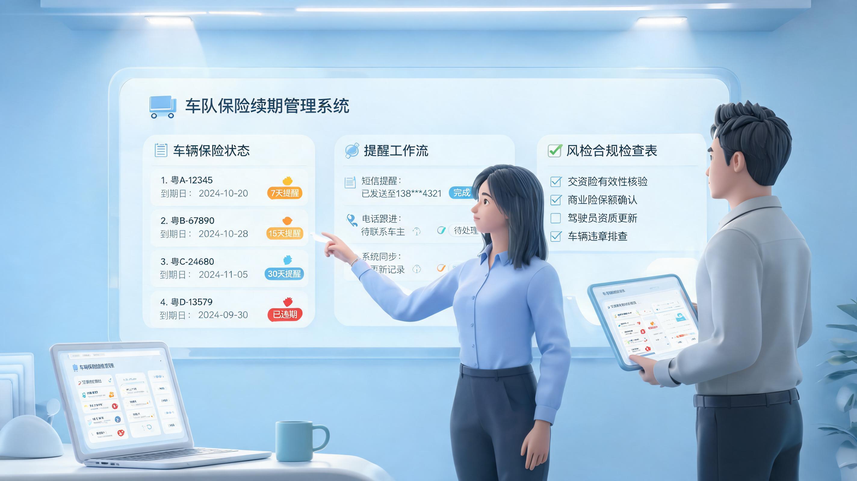 车队车辆保险到期提醒方法，闭环管理要点_图1