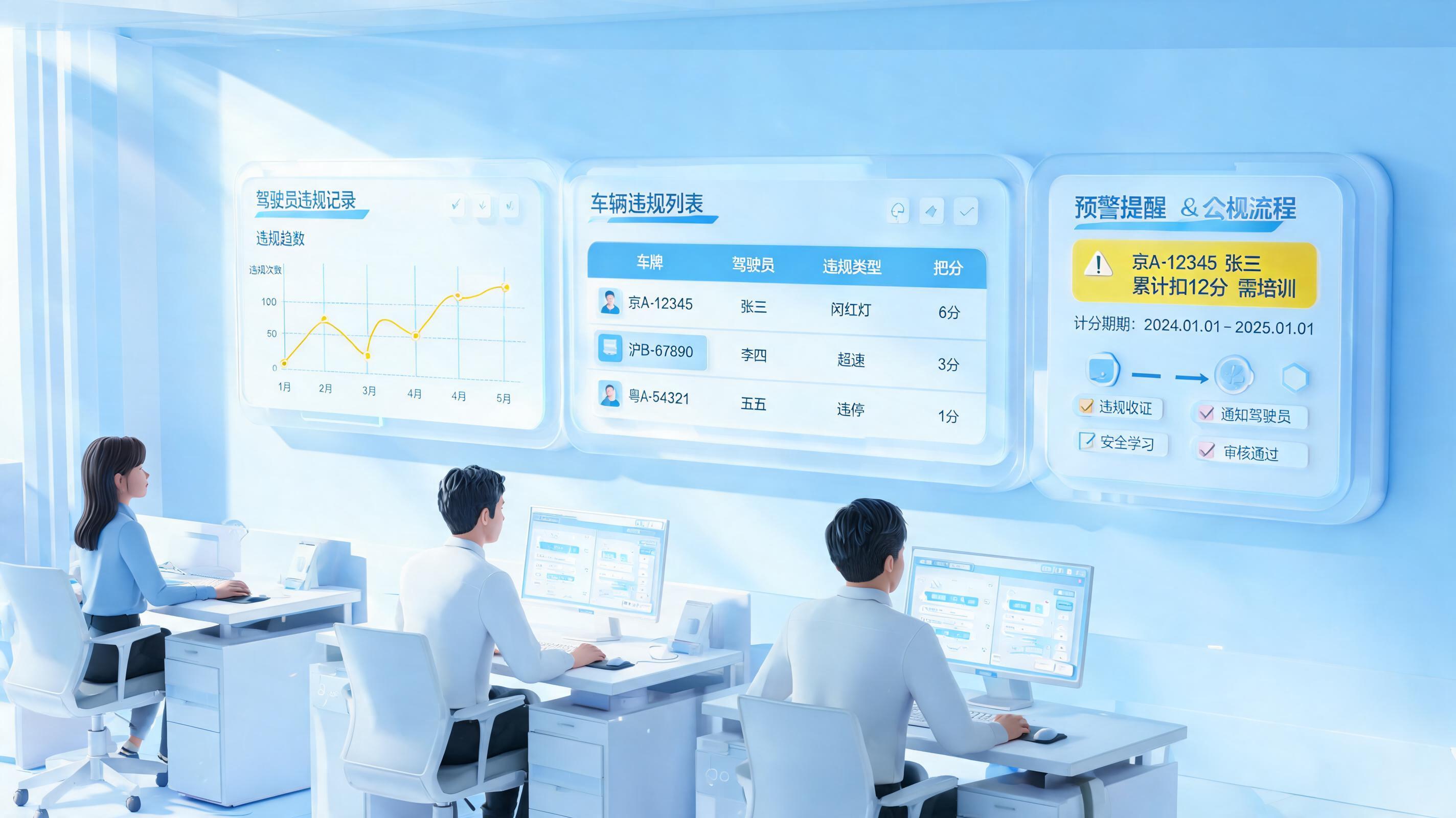 司机违规记录怎么自动统计？企业管理提效_图1