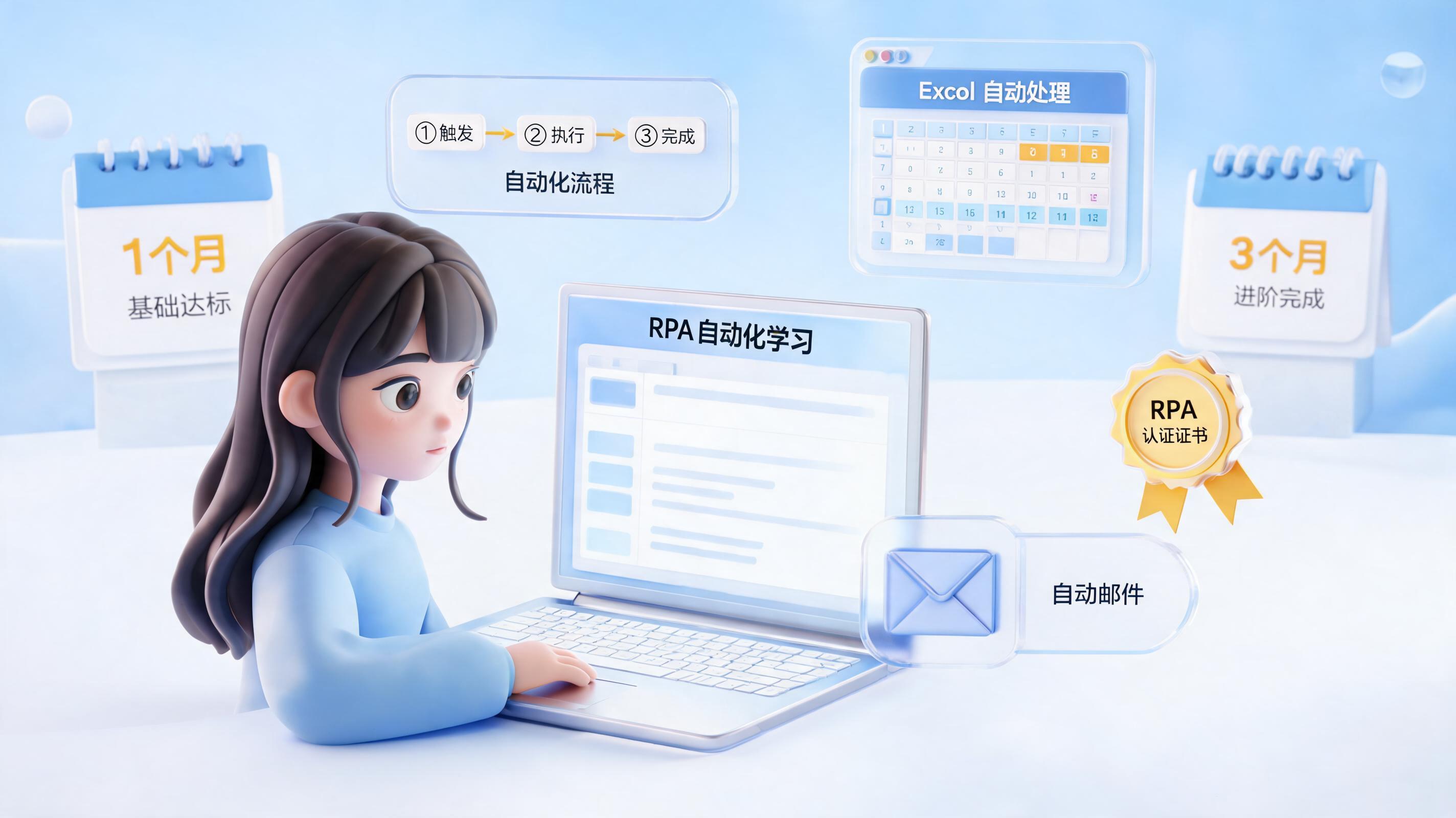 RPA自学要多久？零基础到拿证实战的时间规划与学习路线_图1