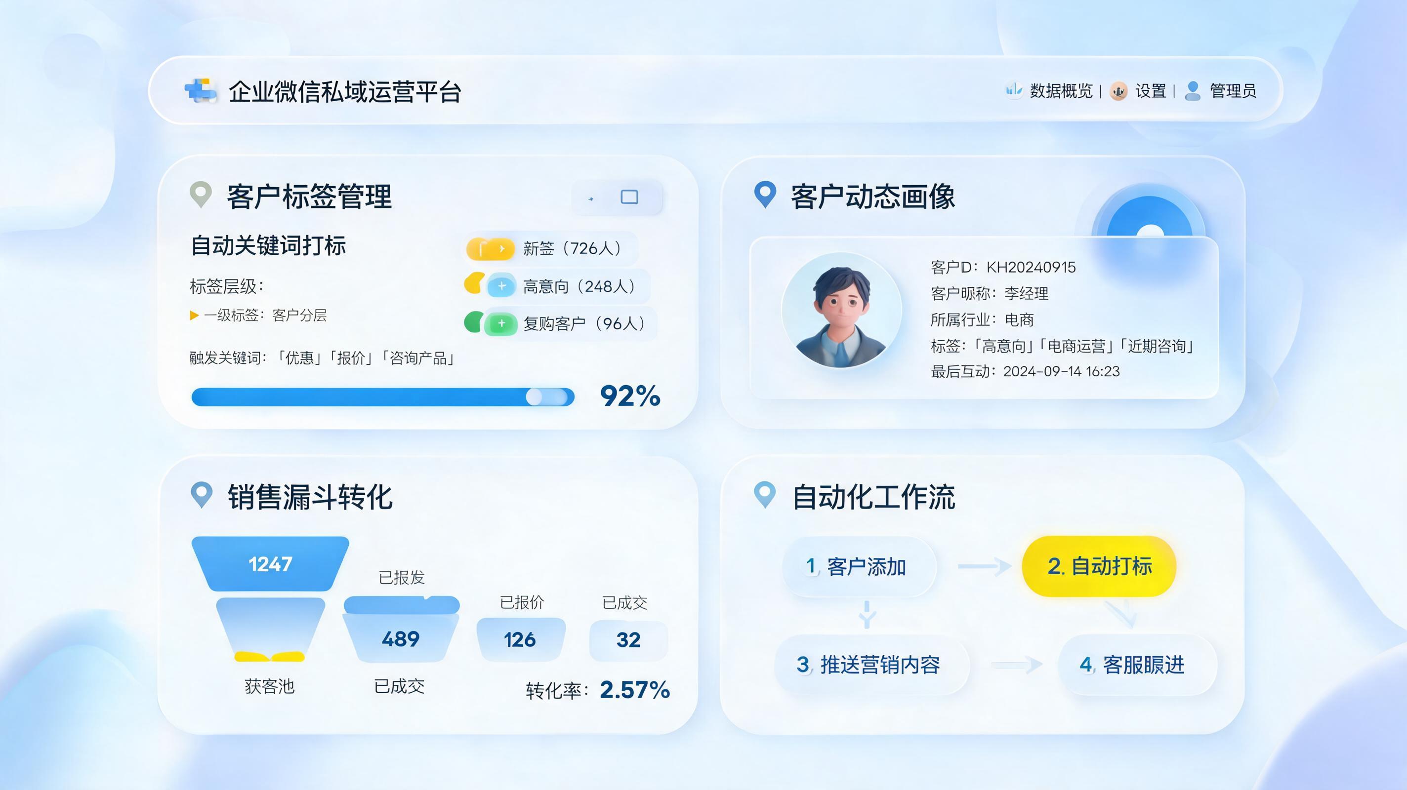 企业微信客户备注标签批量管理方法与运营优化