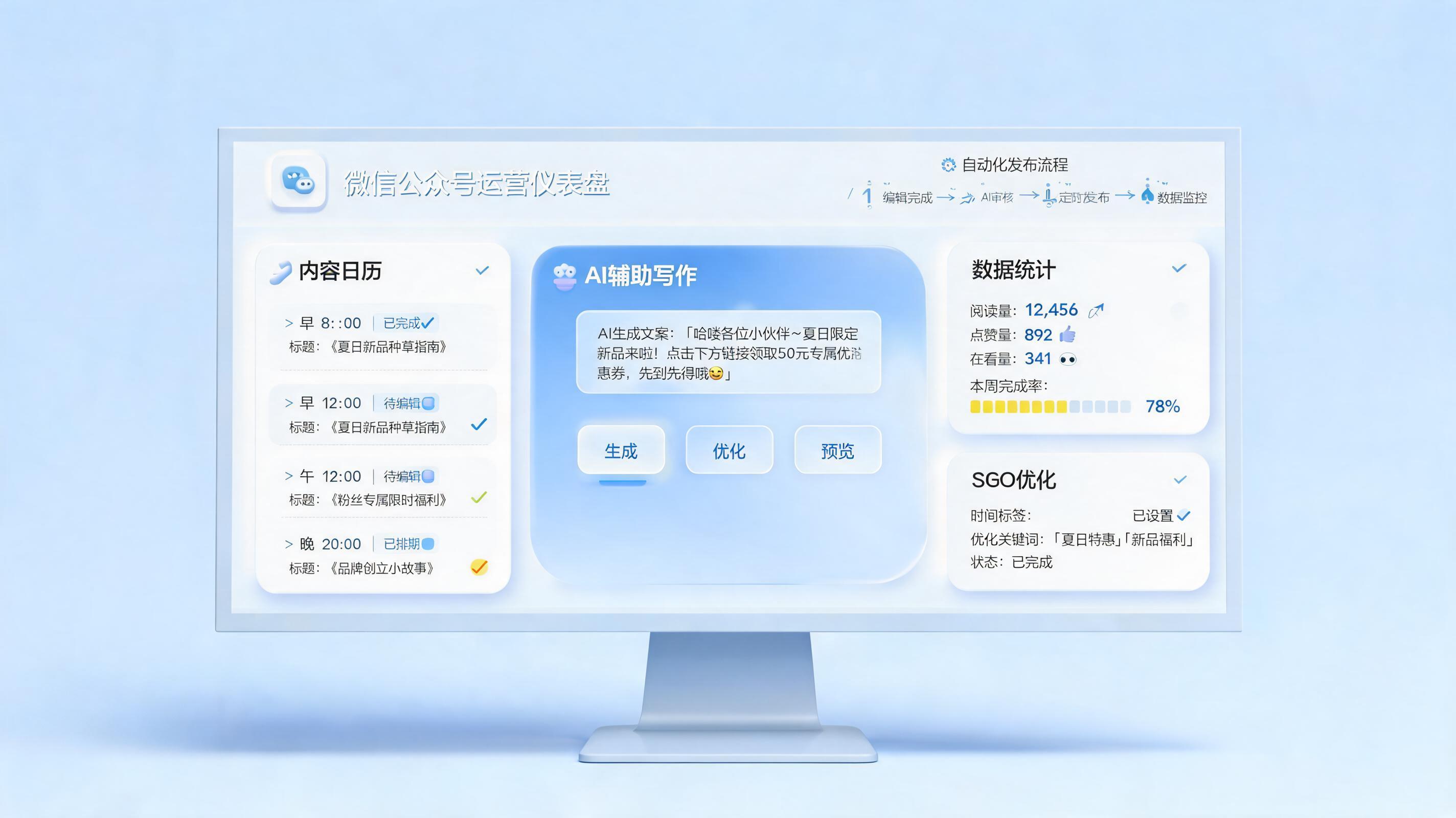 公众号内容发布时间自动优化技巧,打造稳定增长节奏