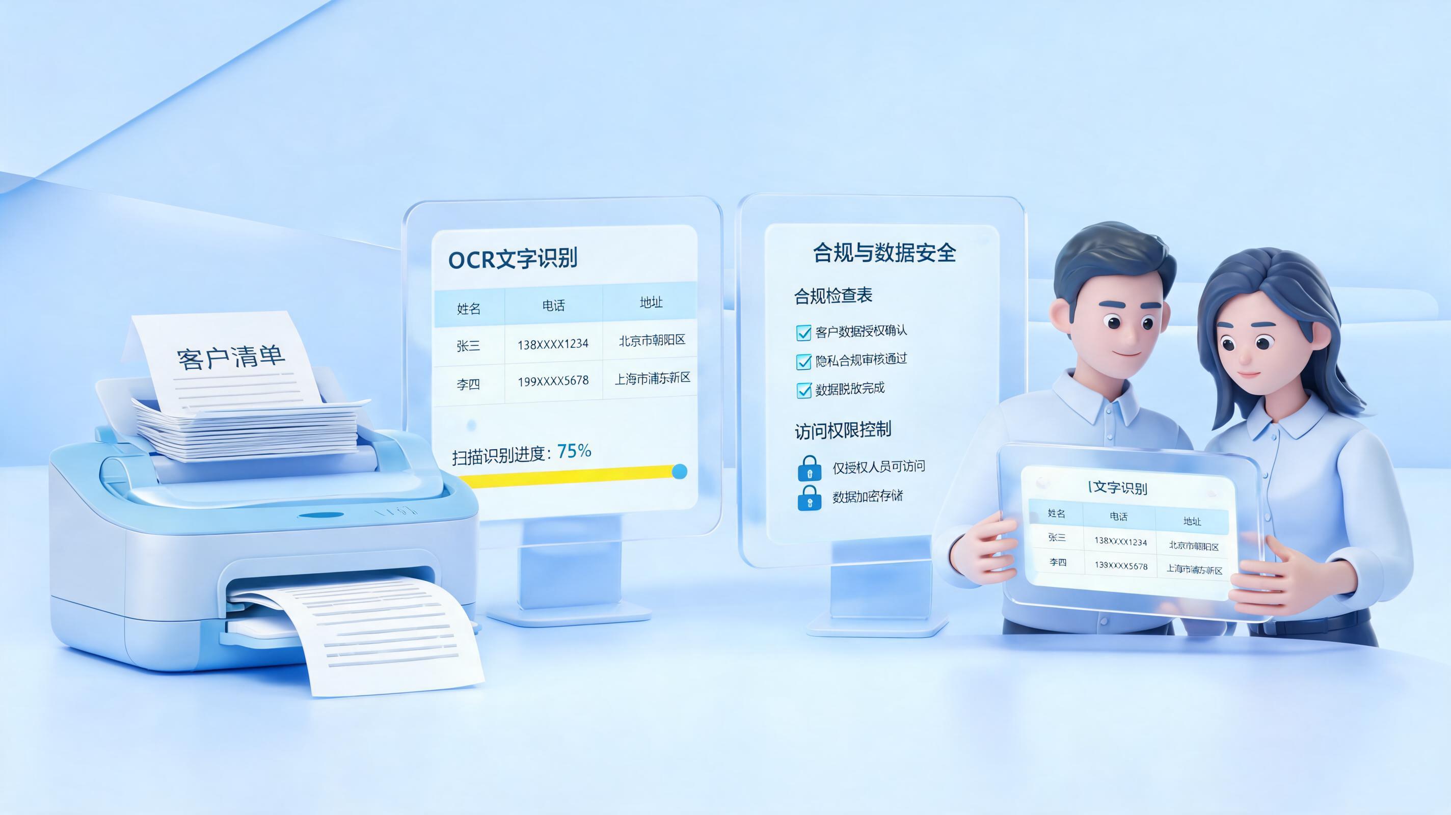 纸质客户名单批量识别方法:流程与合规要点