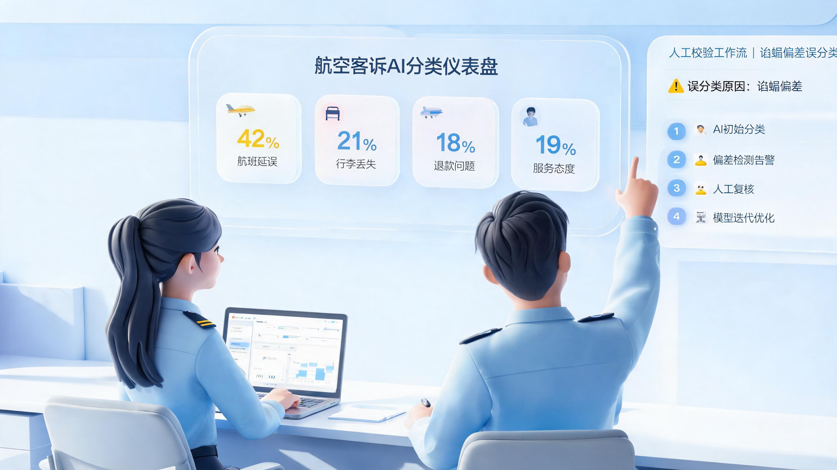 如何用大模型自动分类航空旅客投诉类型？避开偏差误判