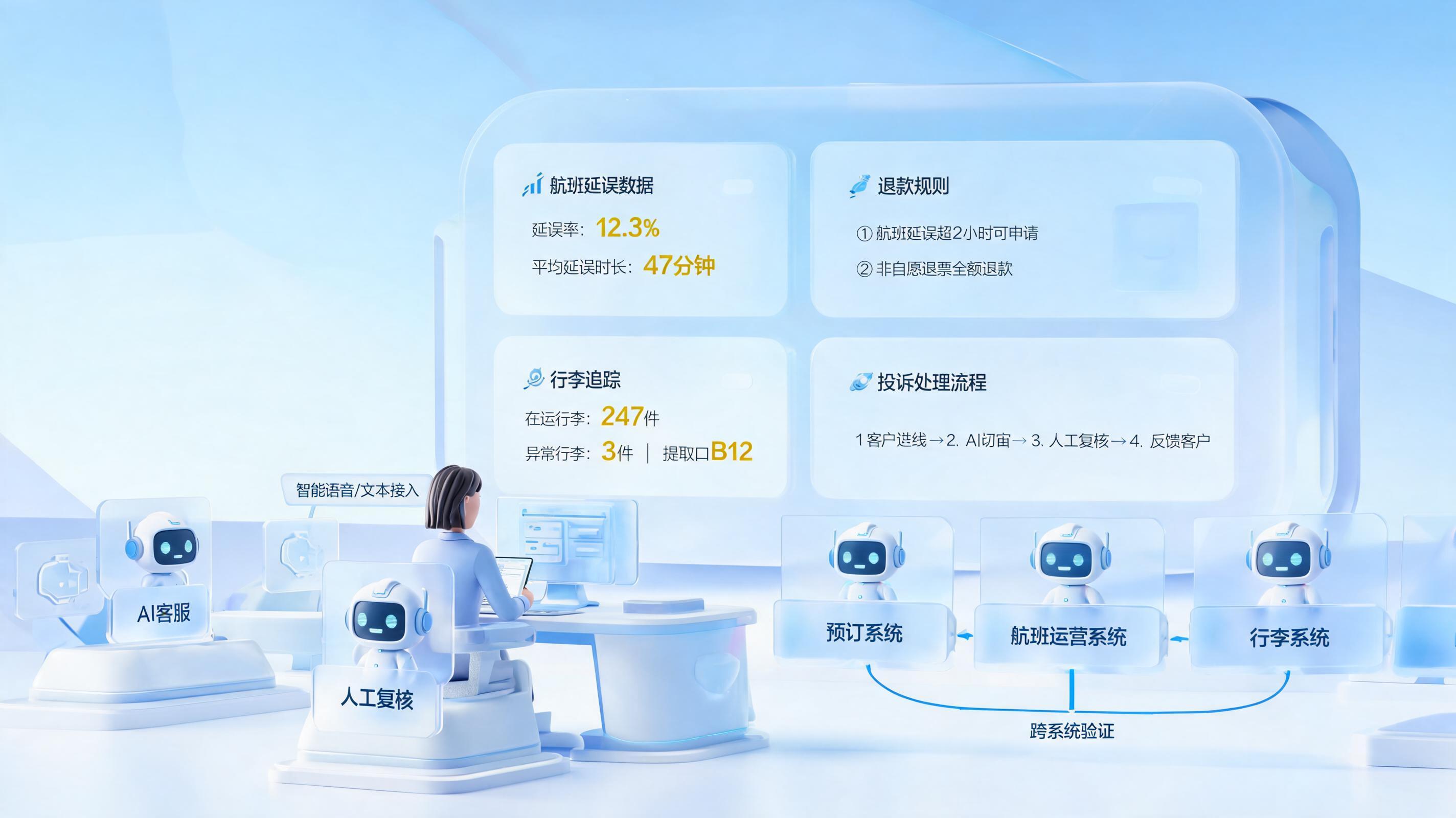 数字员工如何降低航空客户投诉的人工介入成本40%以上?看航空客服提效路径