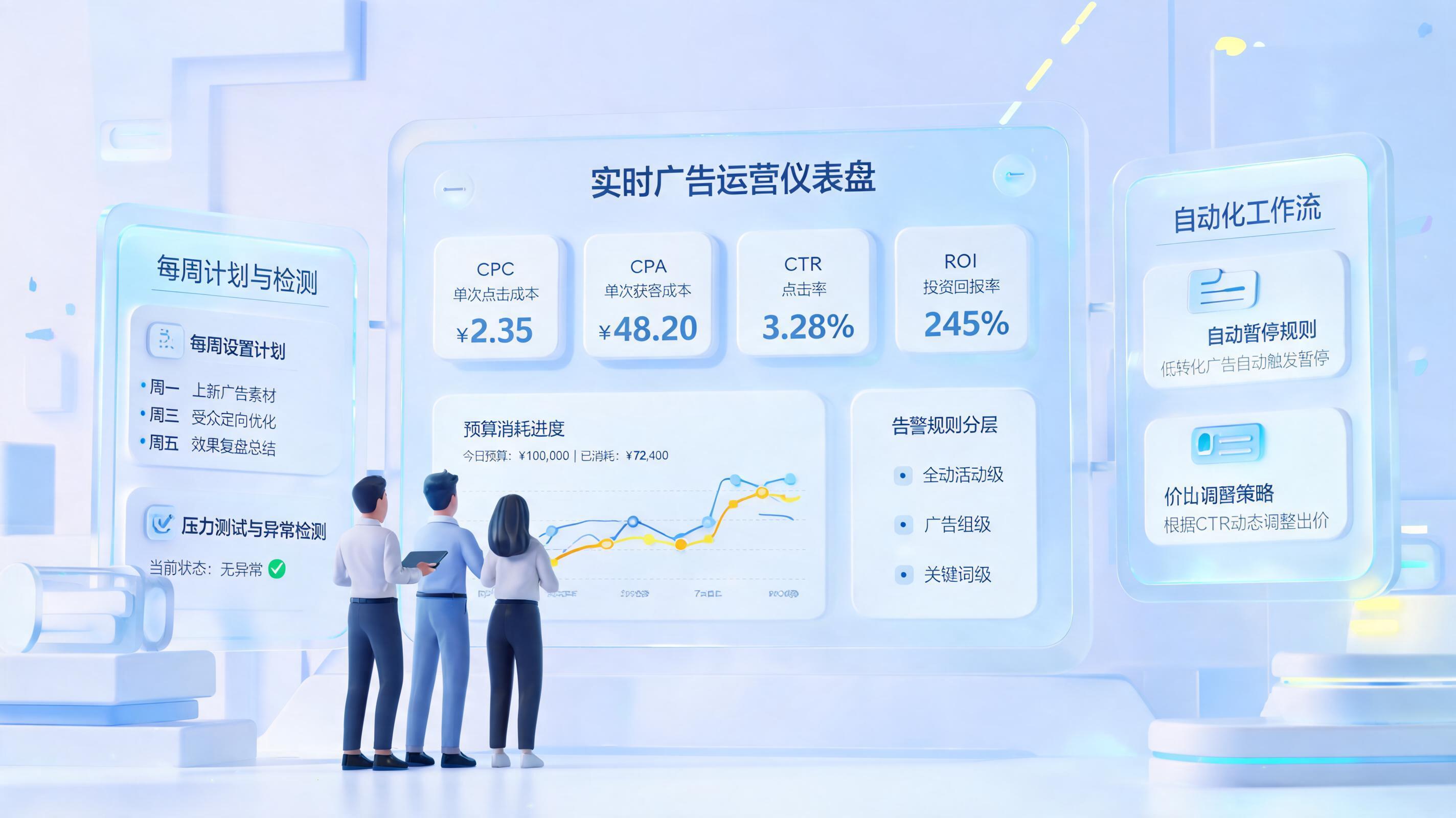 广告效果实时预警设置技巧，7天搭建监控闭环