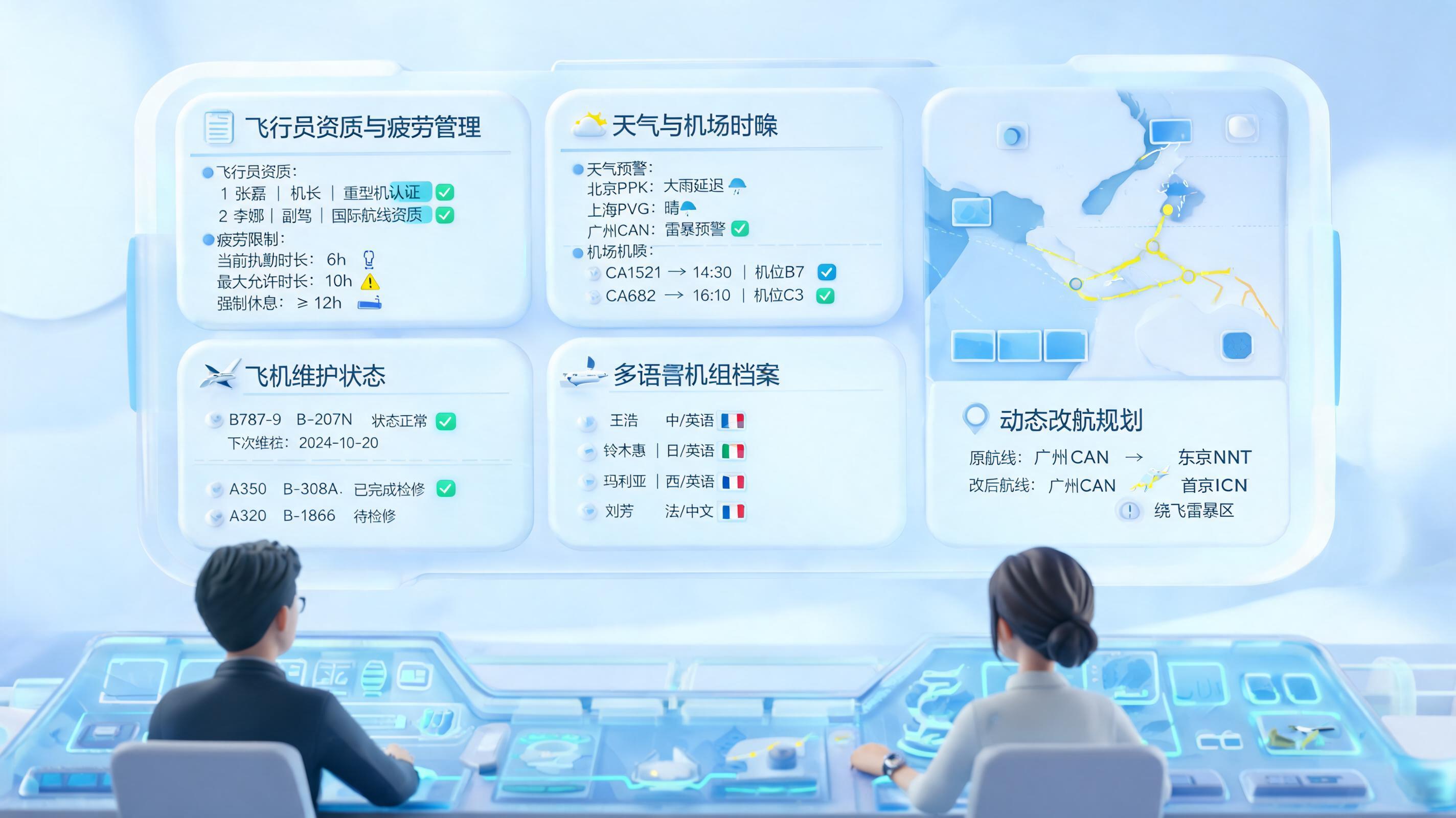 航空机组排班智能体支持多维度排班方案吗？看懂能力边界
