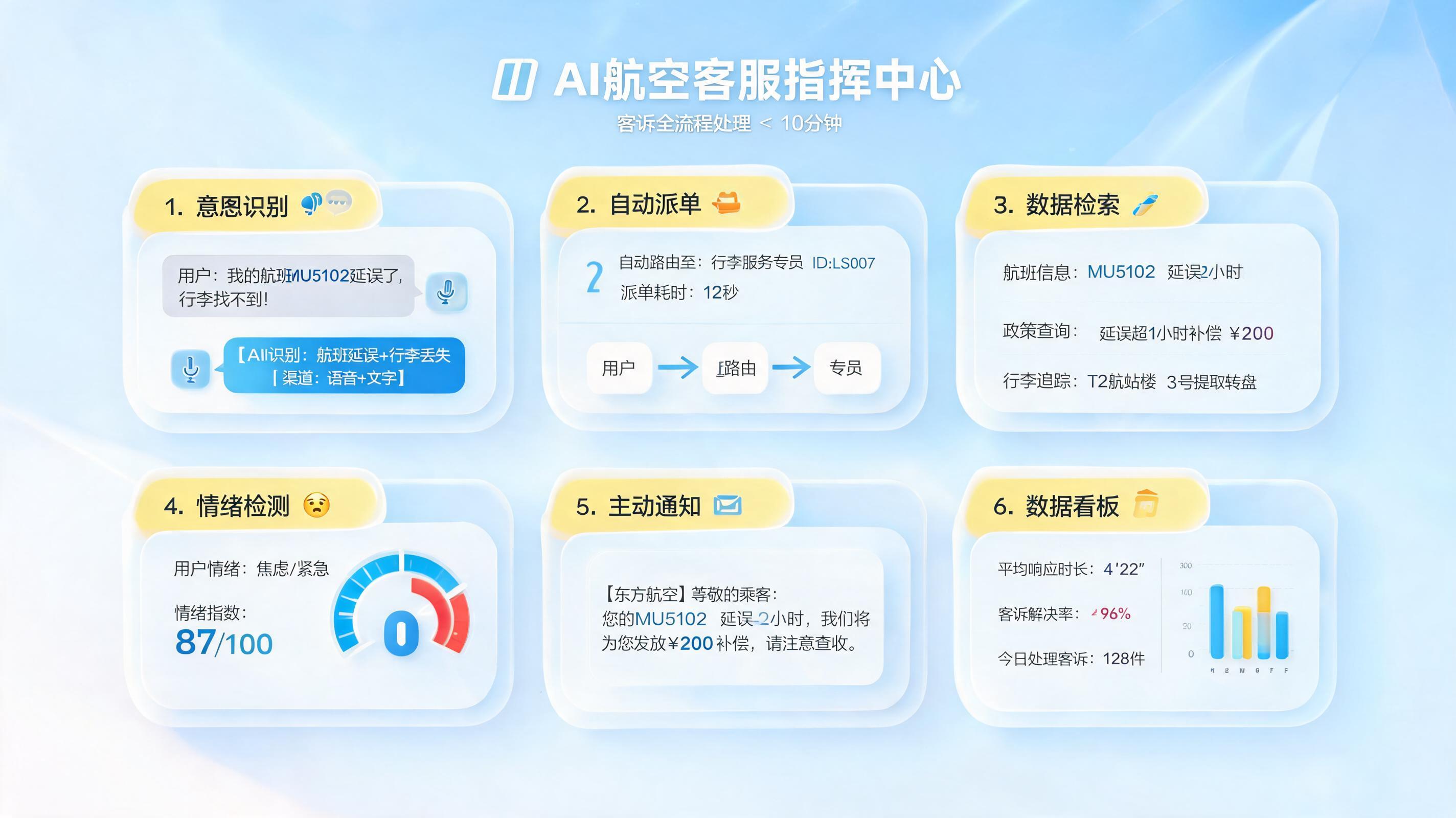 Agent如何将航空投诉响应时间缩至10分钟内?四环节闭环提效