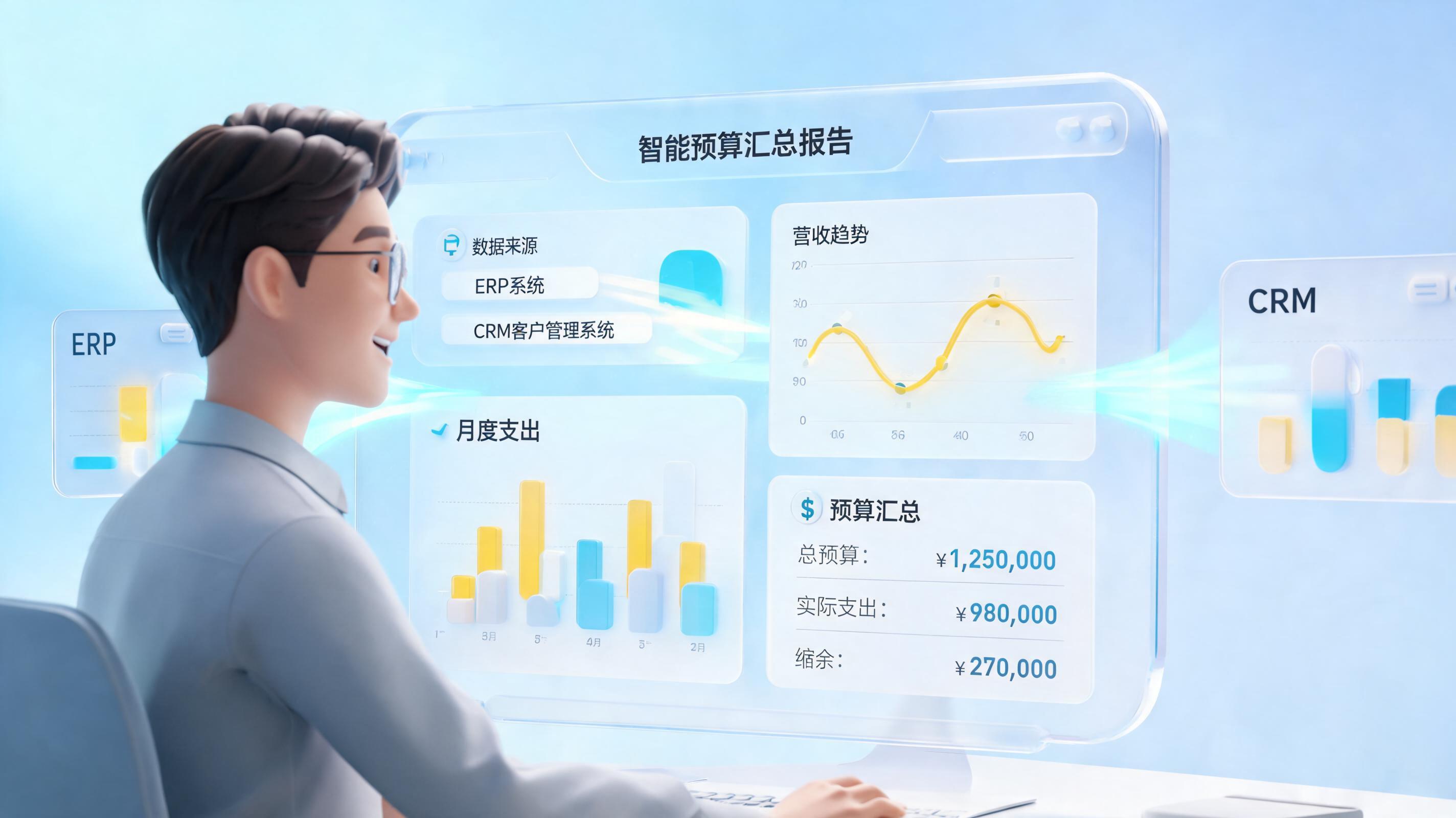预算报告不用熬夜写是什么体验?智能体自动拉取数据、生成初稿全流程拆解
