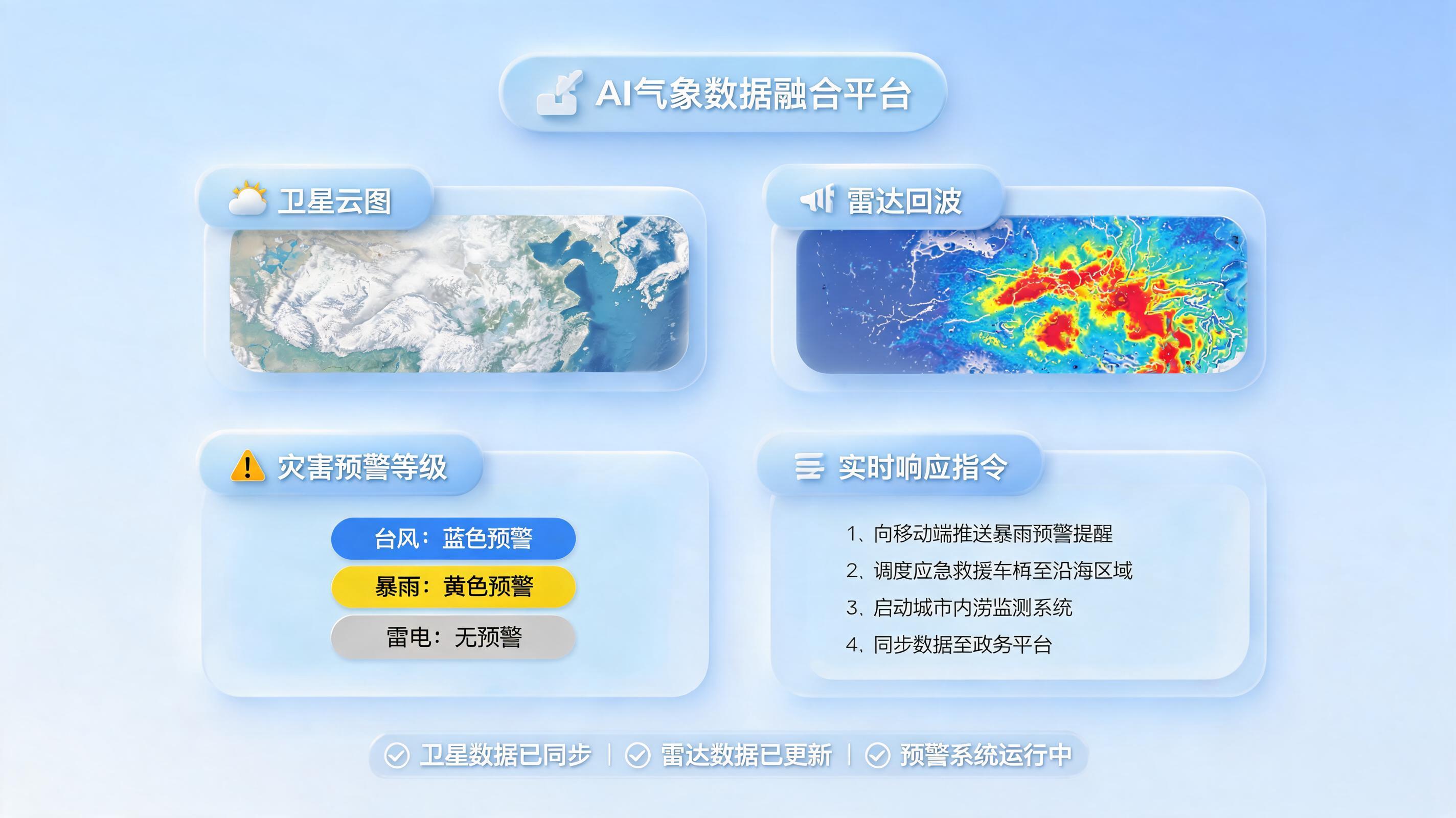 AI如何智能判定气象预警等级并推送处置建议?多源数据驱动下的防灾闭环全解析