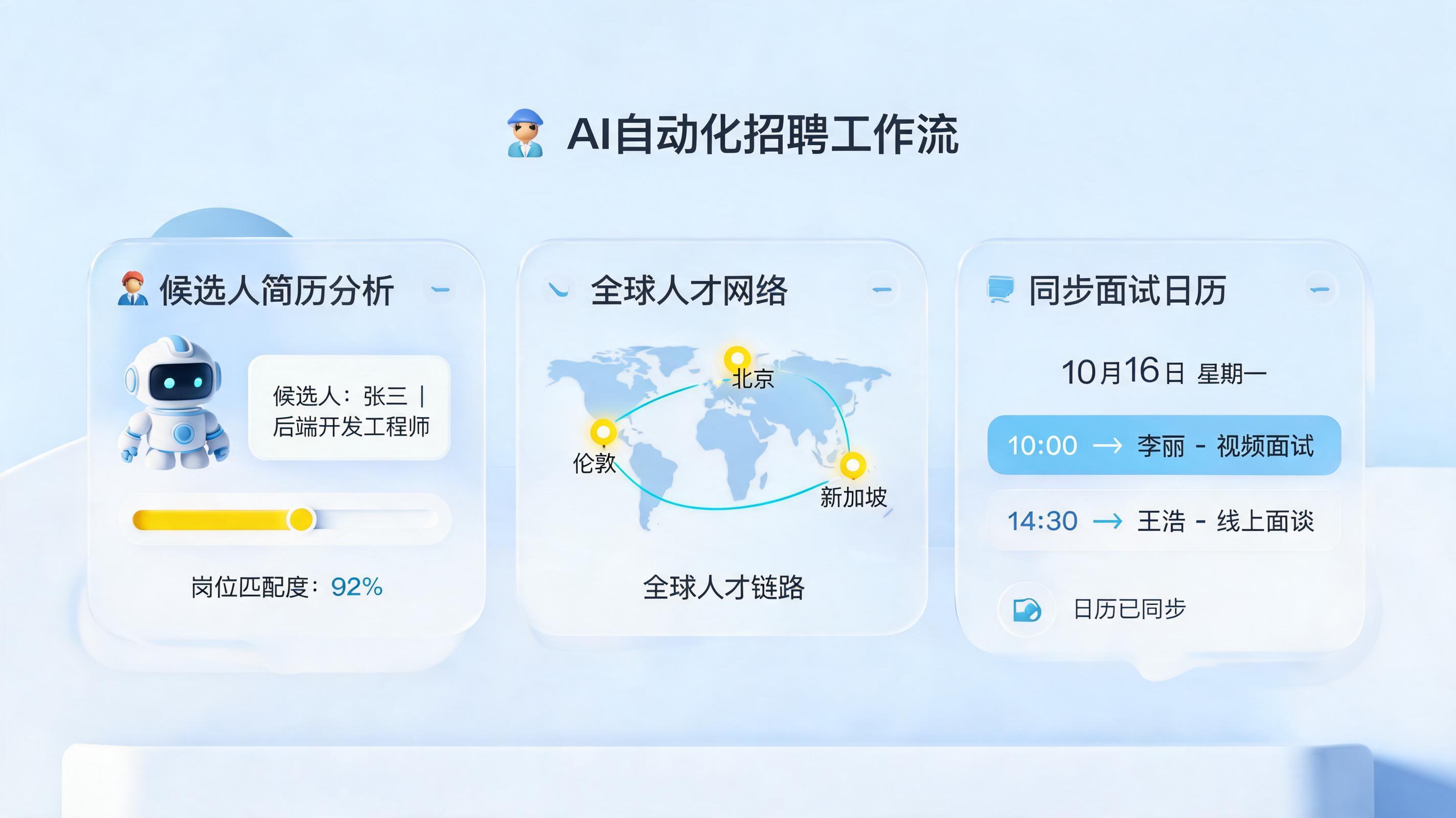候选人邀约能用AI自动发送吗？企业招聘效率提升300%的落地指南