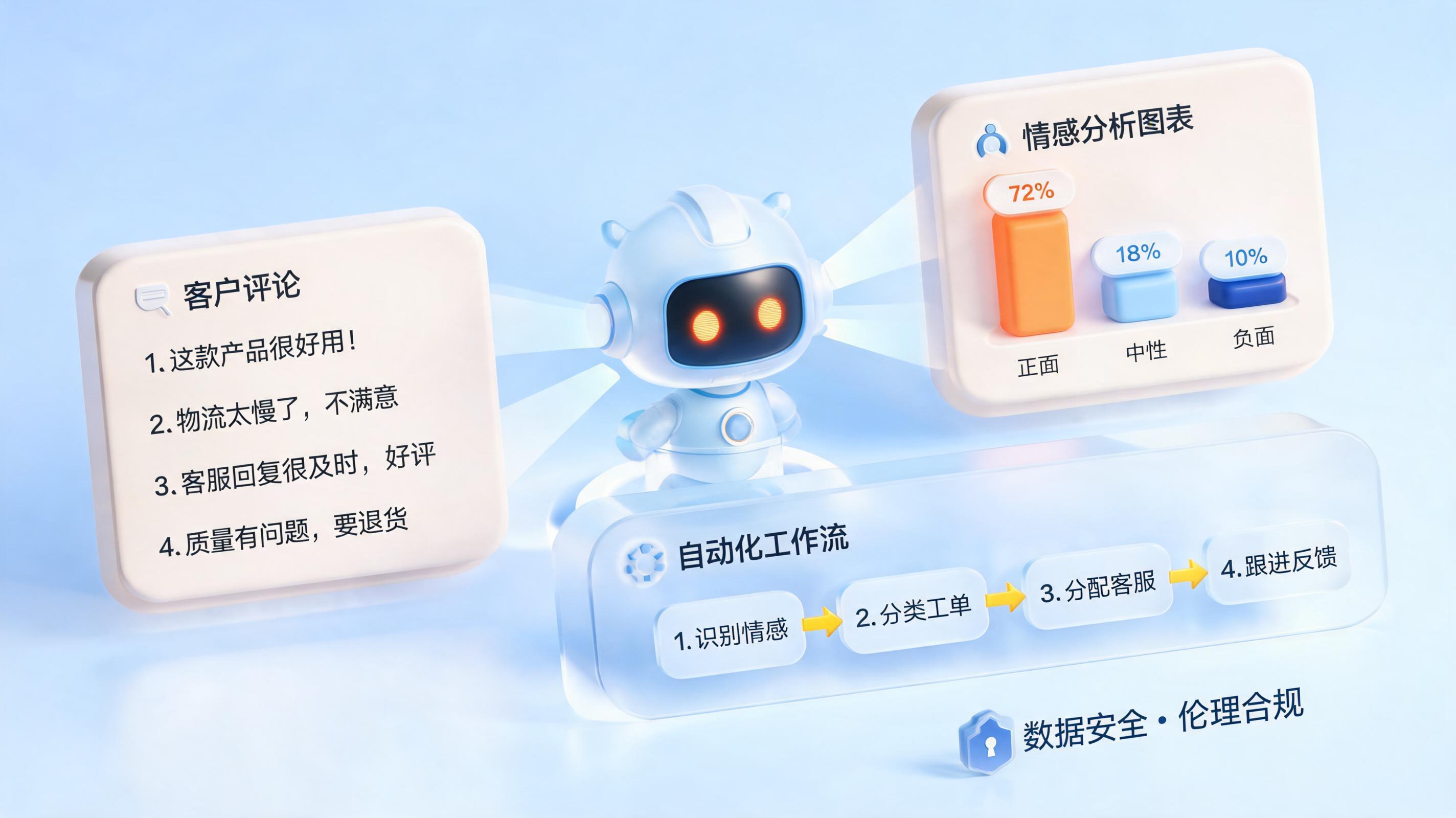 评论里的负面情绪可以用AI自动识别吗？一文拆解从技术到落地的零代码智能体搭建_图1