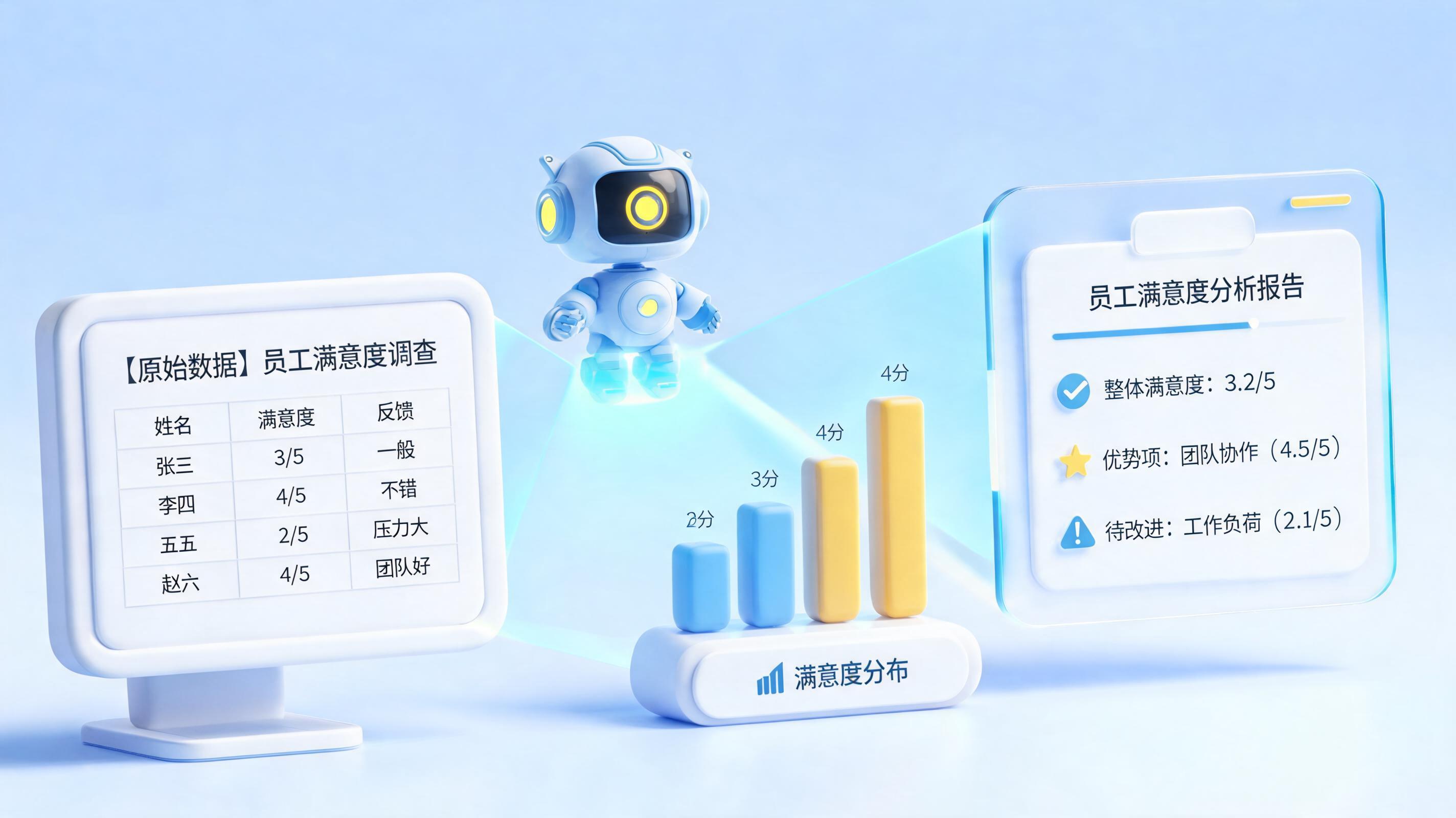 员工满意度调研怎么自动汇总分析？效率提升超8倍的全流程指南_图1